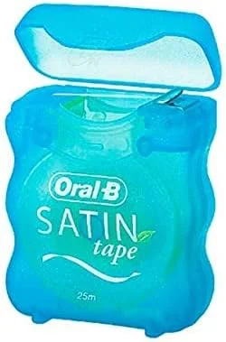 نخ دندان پهن نعنایی Oral-B Satin Tape - 25 متر نخ دندان پهن نعنایی Oral-B Satin Tape - 25 متر