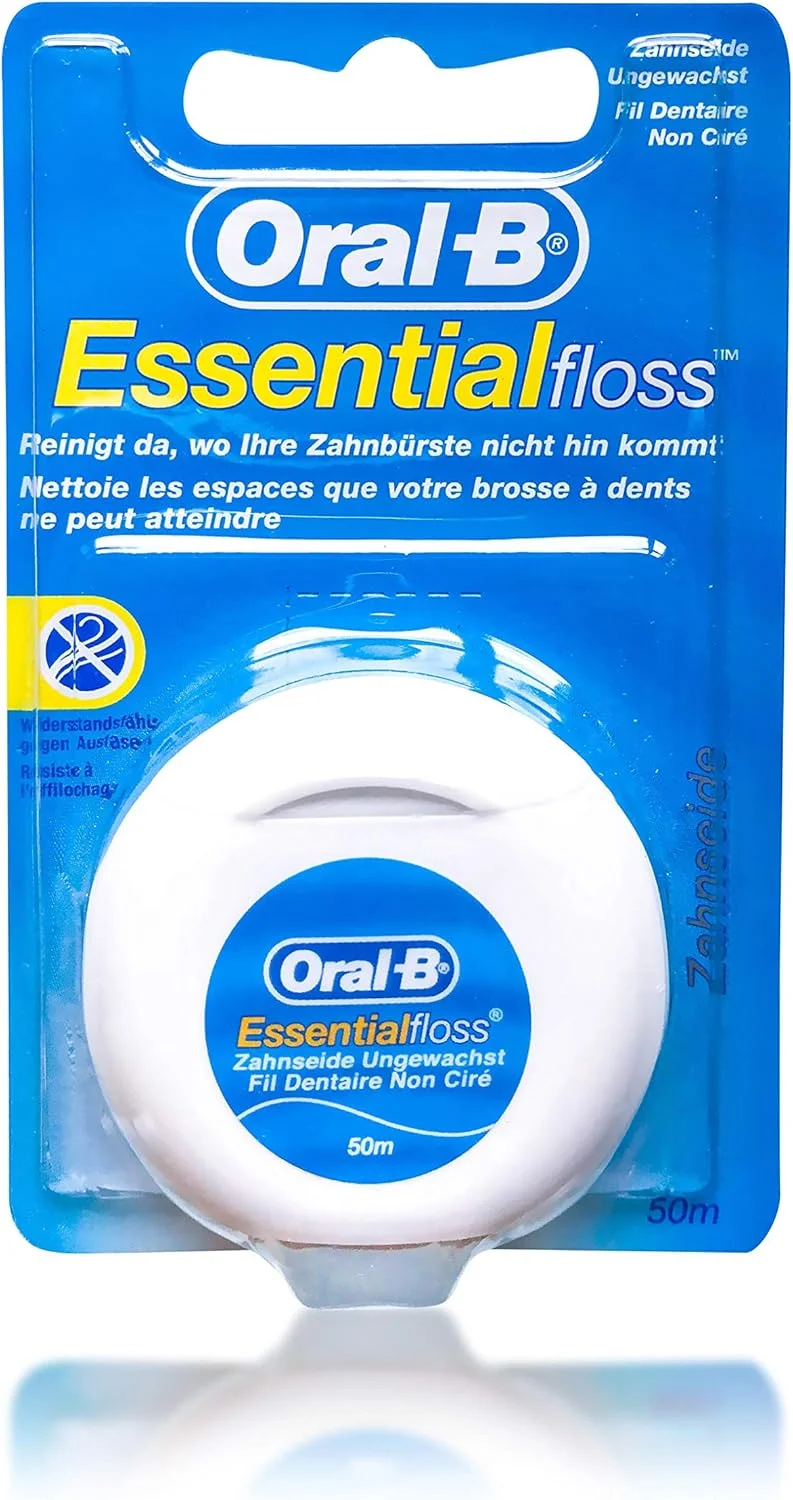 نخ دندان اورال-بی مدل Essential Dental Floss بدون موم 5 عددی 5X 50 متری نخ دندان اورال-بی مدل Essential Dental Floss بدون موم 5 عددی 5X 50 متری