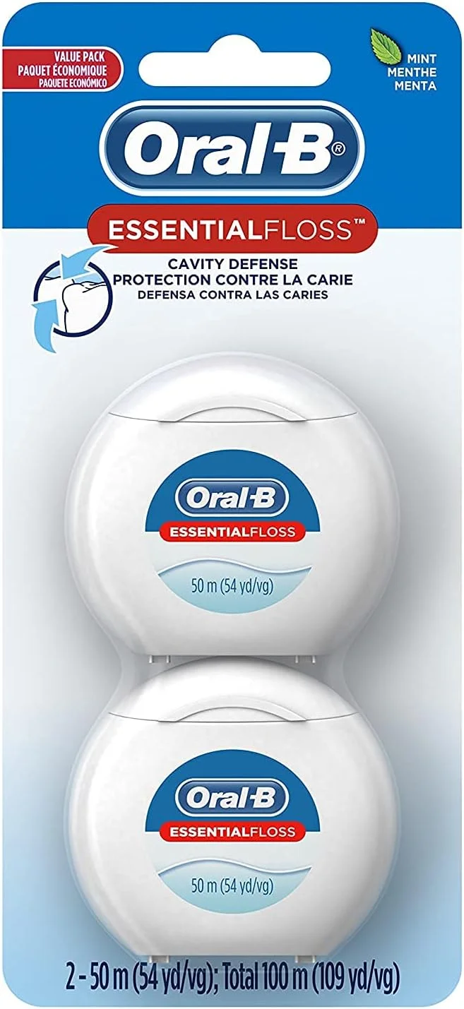 نخ دندان اورال-بی EssentialFloss محافظت از پوسیدگی، 50 متر، بسته 2 عددی نخ دندان اورال-بی EssentialFloss محافظت از پوسیدگی، 50 متر، بسته 2 عددی