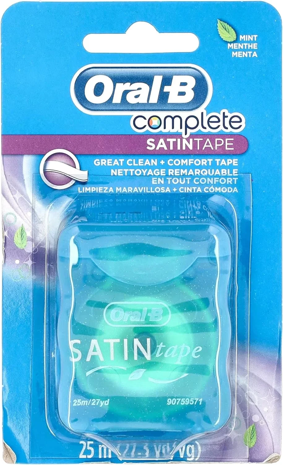 نخ دندان نواری ساتن Oral-B، 25 متری (6 عدد) با طعم نعناع نخ دندان نواری ساتن Oral-B، 25 متری (6 عدد) با طعم نعناع