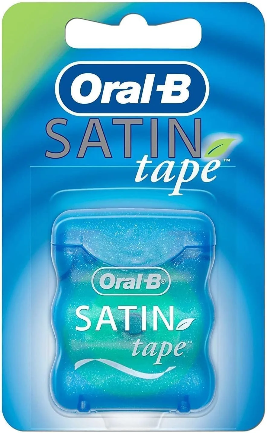 نخ دندان نعنایی ساتین Oral-B، 25 متری نخ دندان نعنایی ساتین Oral-B، 25 متری