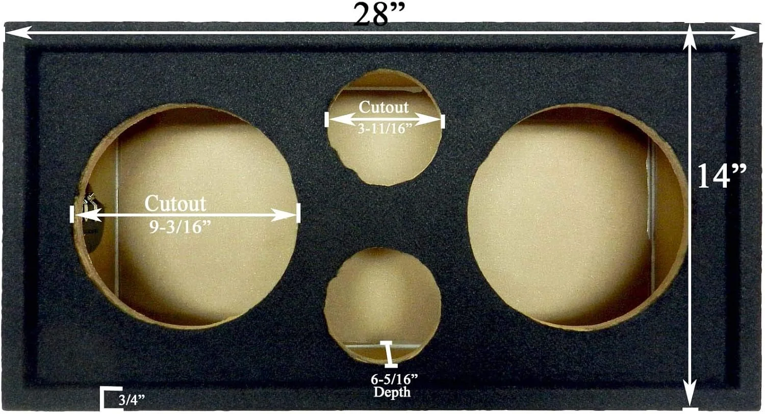 باکس اسپیکر Bass Rockers Dj برای خودرو، منزل، مراسم و نمایش ها، مناسب برای دو اسپیکر 10 اینچی و دو تیوتر 3.75 اینچی، نصب آسان و تمیز BRCH10 مشکی باکس اسپیکر Bass Rockers Dj برای خودرو، منزل، مراسم و نمایش ها، مناسب برای دو اسپیکر 10 اینچی و دو تیوتر 3.75 اینچی، نصب آسان و تمیز BRCH10 مشکی