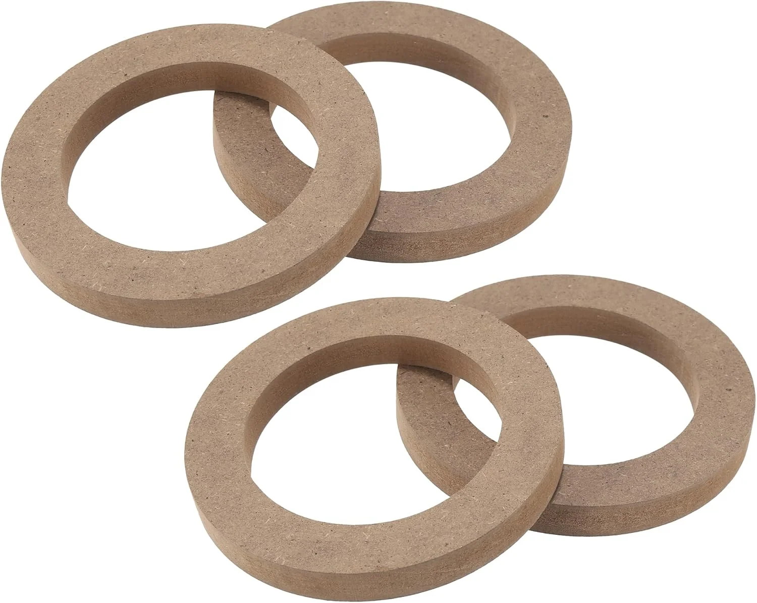 ایکس آتوهوکس 4 عدد حلقه فاصله دهنده نصب ساب ووفر بلندگوی چوبی یونیورسال 4 اینچی، صفحه نگهدارنده آداپتور