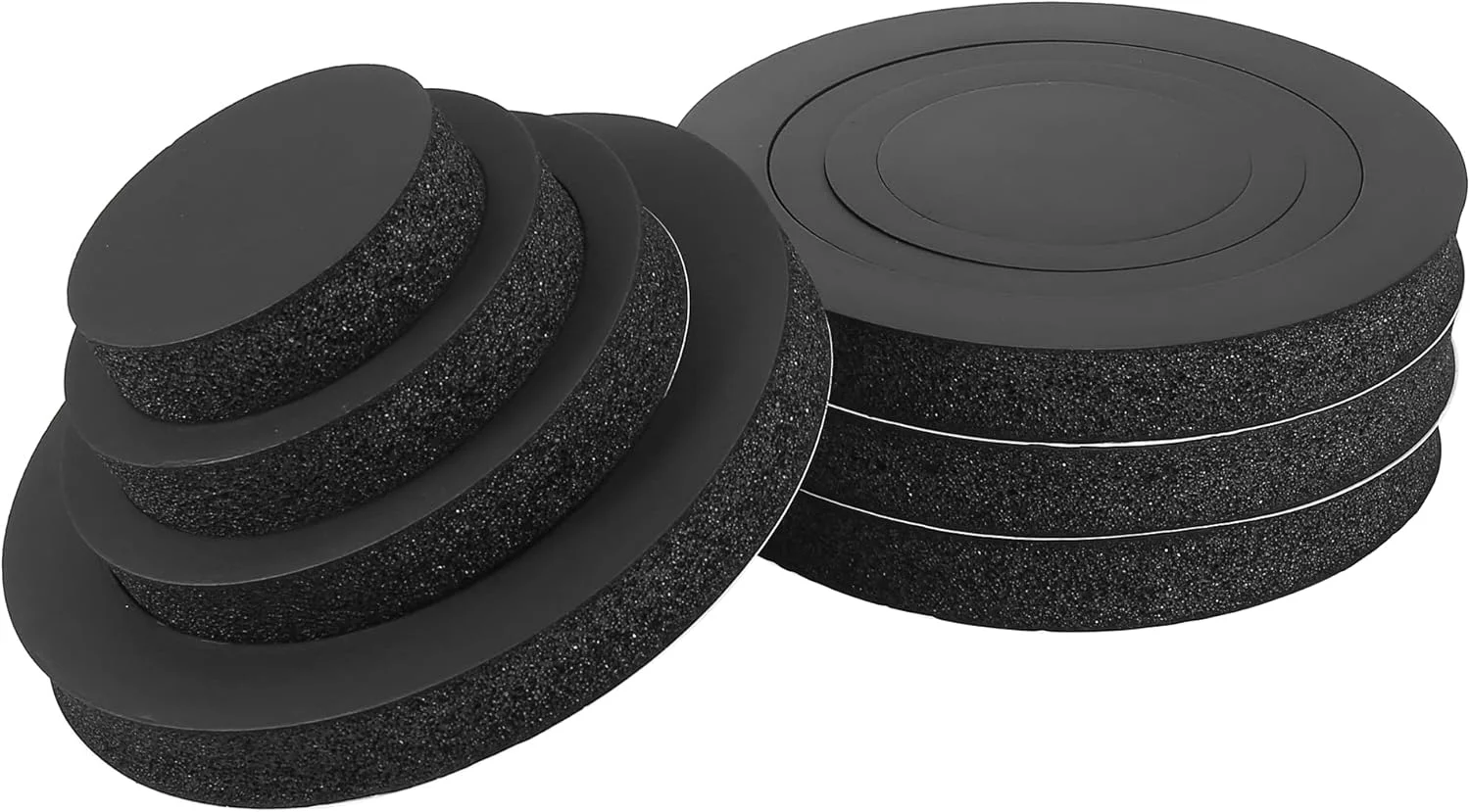 X AUTOHAUX 4 عدد حلقه اسفنجی فوم عایق صدا برای بلندگوهای استریوی درب خودرو، مناسب برای بلندگوهای 6، 6.25، 6.5، 6.75 و 7 اینچی، دارای چسب خودکار X AUTOHAUX 4 عدد حلقه اسفنجی فوم عایق صدا برای بلندگوهای استریوی درب خودرو، مناسب برای بلندگوهای 6، 6.25، 6.5، 6.75 و 7 اینچی، دارای چسب خودکار