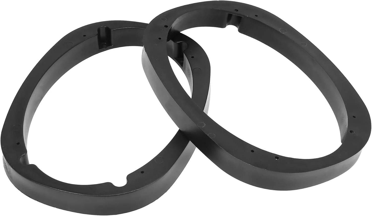 X AUTOHAUX یک جفت حلقه بلندگو توخالی مشکی جهانی برای بلندگوهای 6"x9" پلاستیکی با ضخامت 25 میلی متر