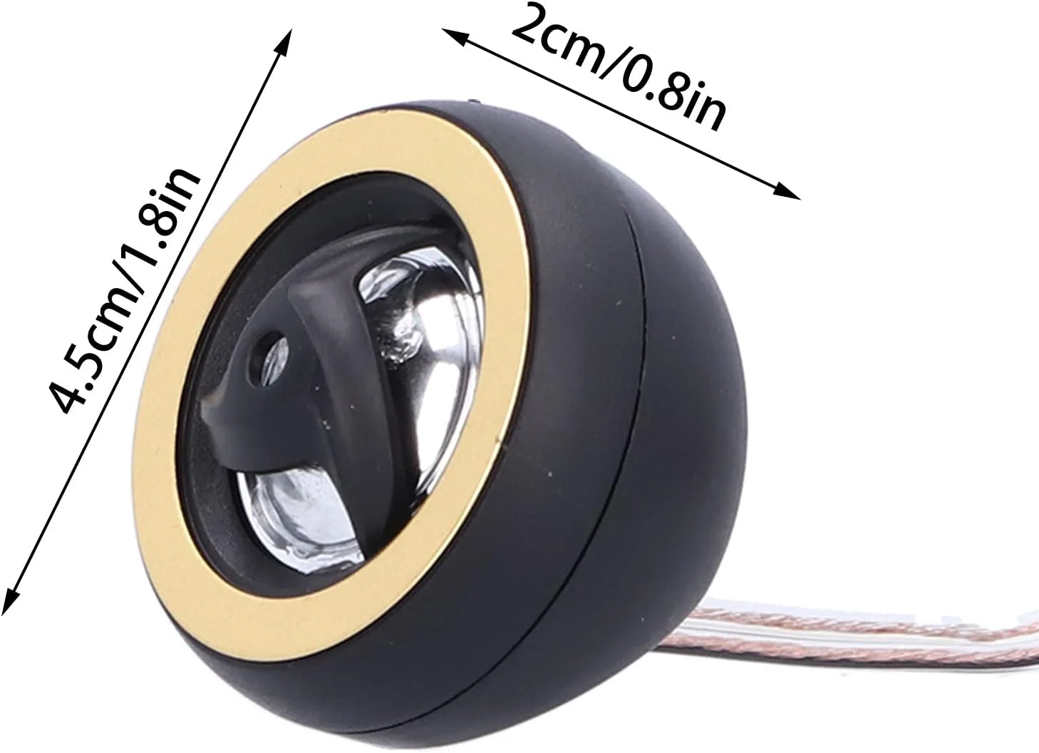 بلندگوی صوتی خودرو، 2 عدد بلندگوی تیوتر گنبدی 12 ولت 800 وات با راندمان بالا 92dB صدای واضح و بلند، جهانی برای خودرو بلندگوی صوتی خودرو، 2 عدد بلندگوی تیوتر گنبدی 12 ولت 800 وات با راندمان بالا 92dB صدای واضح و بلند، جهانی برای خودرو