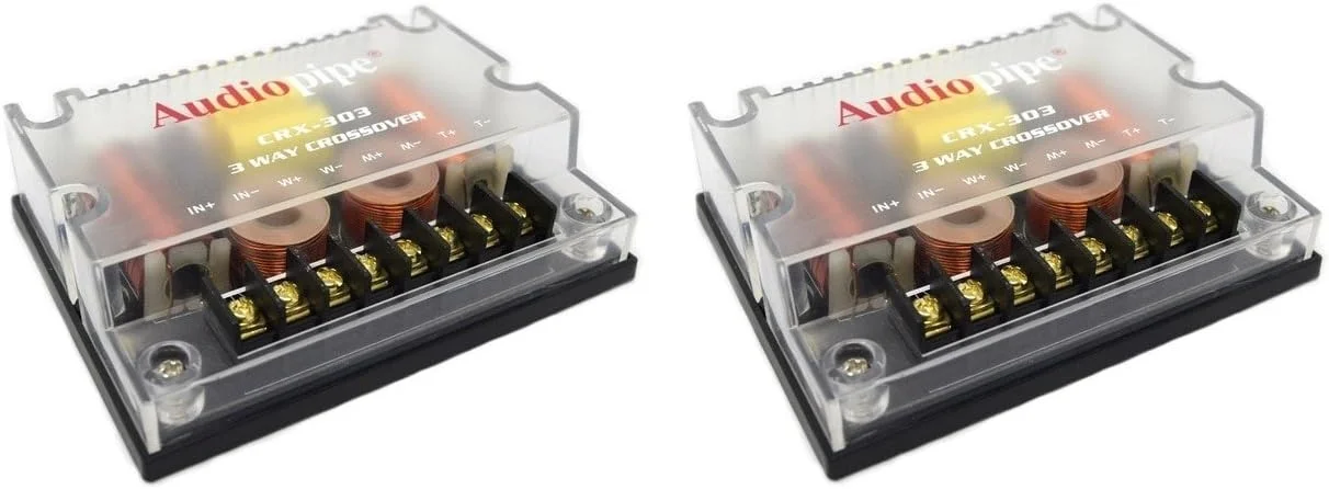 کراس اوور پسیو 3 راهه 300 وات Audiopipe برای سیستم صوتی خودرو، مدل CRX-303، بسته 2 عددی کراس اوور پسیو 3 راهه 300 وات Audiopipe برای سیستم صوتی خودرو، مدل CRX-303، بسته 2 عددی