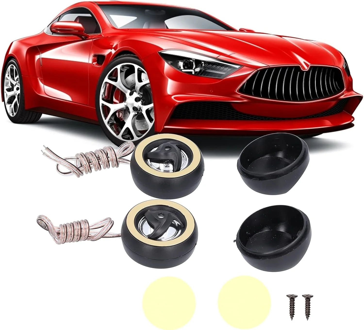 بلندگوی صوتی خودرو، 2 عدد بلندگوی تیوتر گنبدی 12 ولت 800 وات با راندمان بالا 92dB صدای واضح و بلند، جهانی برای خودرو بلندگوی صوتی خودرو، 2 عدد بلندگوی تیوتر گنبدی 12 ولت 800 وات با راندمان بالا 92dB صدای واضح و بلند، جهانی برای خودرو