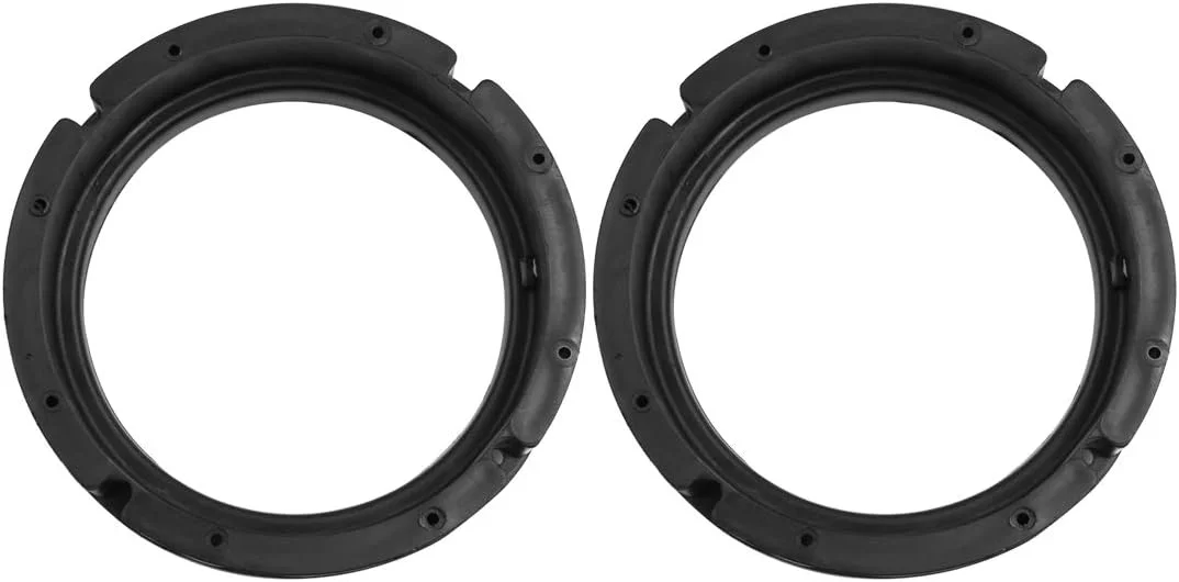 آداپتورهای بلندگوی خودرو Amico uxcell، پلاستیکی مشکی، 6.5 اینچ، گرد، 2 عدد