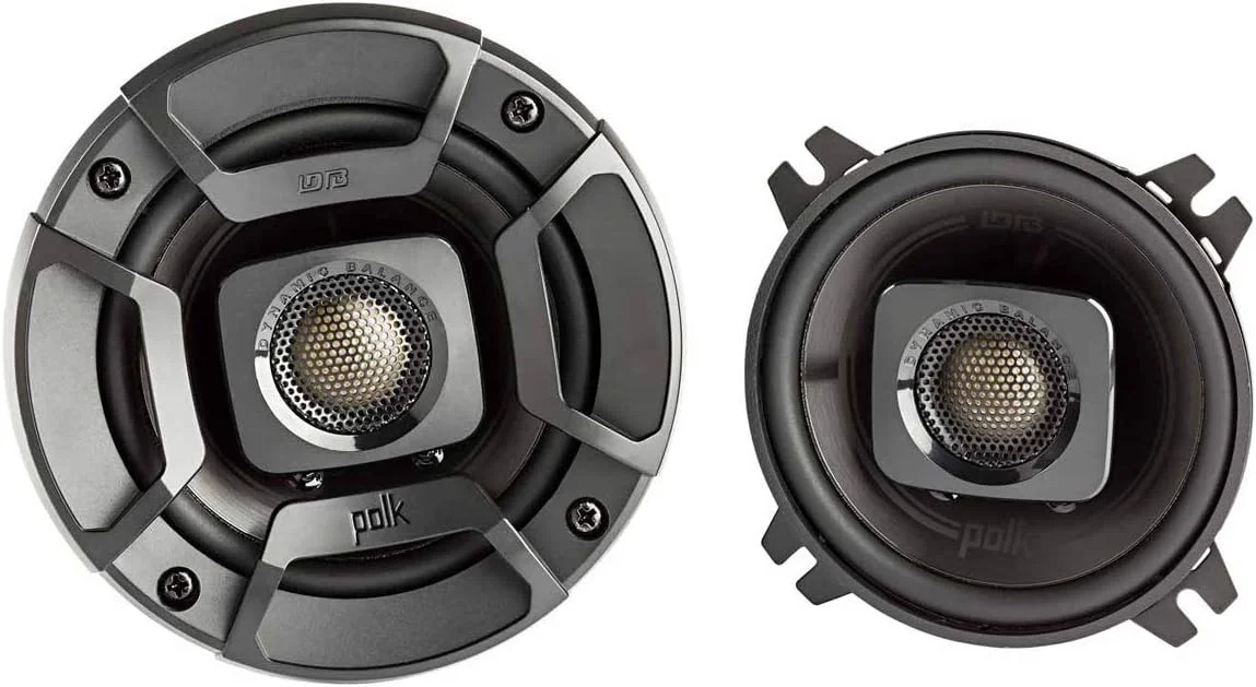 بلندگوهای کواکسیال 4 اینچی سری POLK AUDIO DB402 DB+ با گواهینامه دریایی، مشکی
