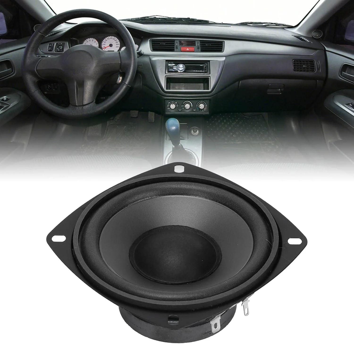 بلندگوی کواکسیال میان رده 400 واتی آکوزون، بلندگوی سیستم صوتی خودرو با کارایی بالا 4 اینچی، شفاف، استریو مشکی برای خودروها و کامیون ها بلندگوی کواکسیال میان رده 400 واتی آکوزون، بلندگوی سیستم صوتی خودرو با کارایی بالا 4 اینچی، شفاف، استریو مشکی برای خودروها و کامیون ها