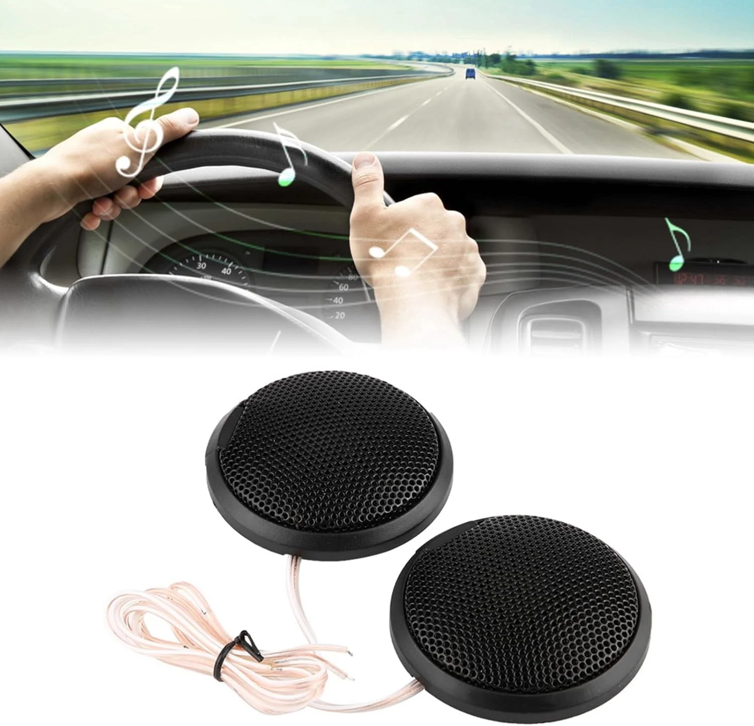 بلندگوی کوچک خودرو AITECHSTEEL 80W، بلندگوی گرد چسبان، بلندگوی خودرو مشکی، طراحی سبک و جمع و جور، کاربرد عمومی برای اکثر خودروها بلندگوی کوچک خودرو AITECHSTEEL 80W، بلندگوی گرد چسبان، بلندگوی خودرو مشکی، طراحی سبک و جمع و جور، کاربرد عمومی برای اکثر خودروها