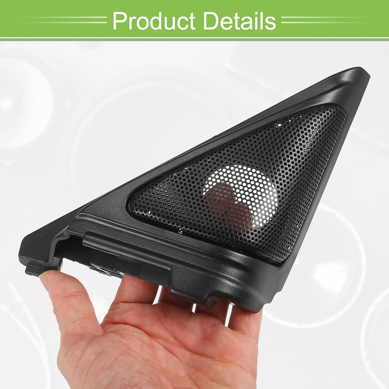 تزئین قاب بلندگوی درب جلو خودرو ACROPIX، پوشش ستون پنجره، مناسب برای هوندا آکورد 2018-2022 به همراه پیچ گوشتی و پیچ، جنس ABS مشکی - بسته 2 عددی