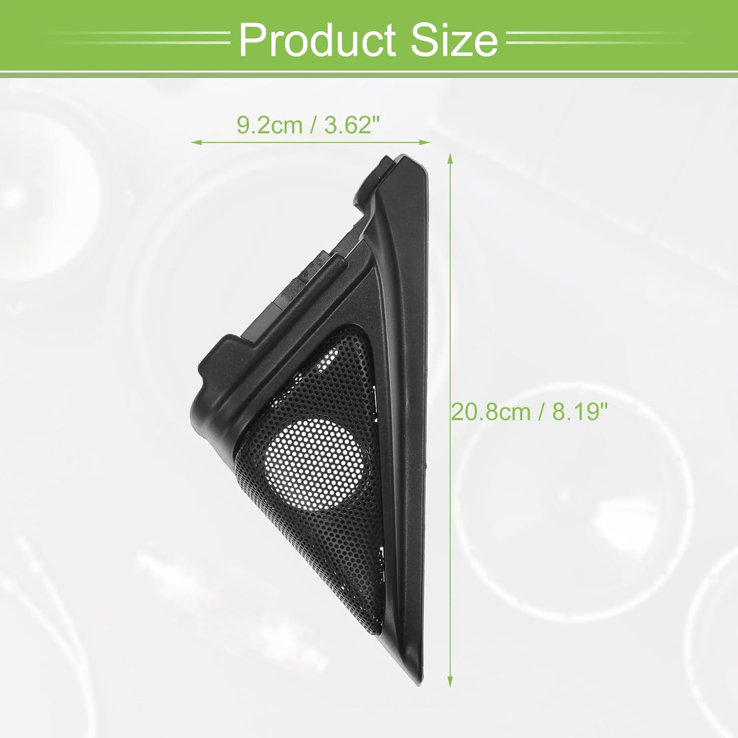 تزئین قاب بلندگوی درب جلو خودرو ACROPIX، پوشش ستون پنجره، مناسب برای هوندا آکورد 2018-2022 به همراه پیچ گوشتی و پیچ، جنس ABS مشکی - بسته 2 عددی