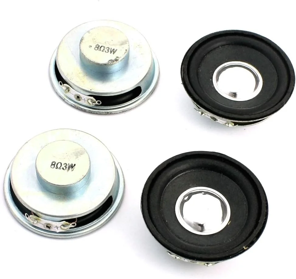 اکسیت 4 عدد بلندگوی فول رنج 3 وات 8 اهم 50 میلی متری با پوسته آلومینیومی گرد و آهنربای داخلی برای آمپلی فایر خودرو