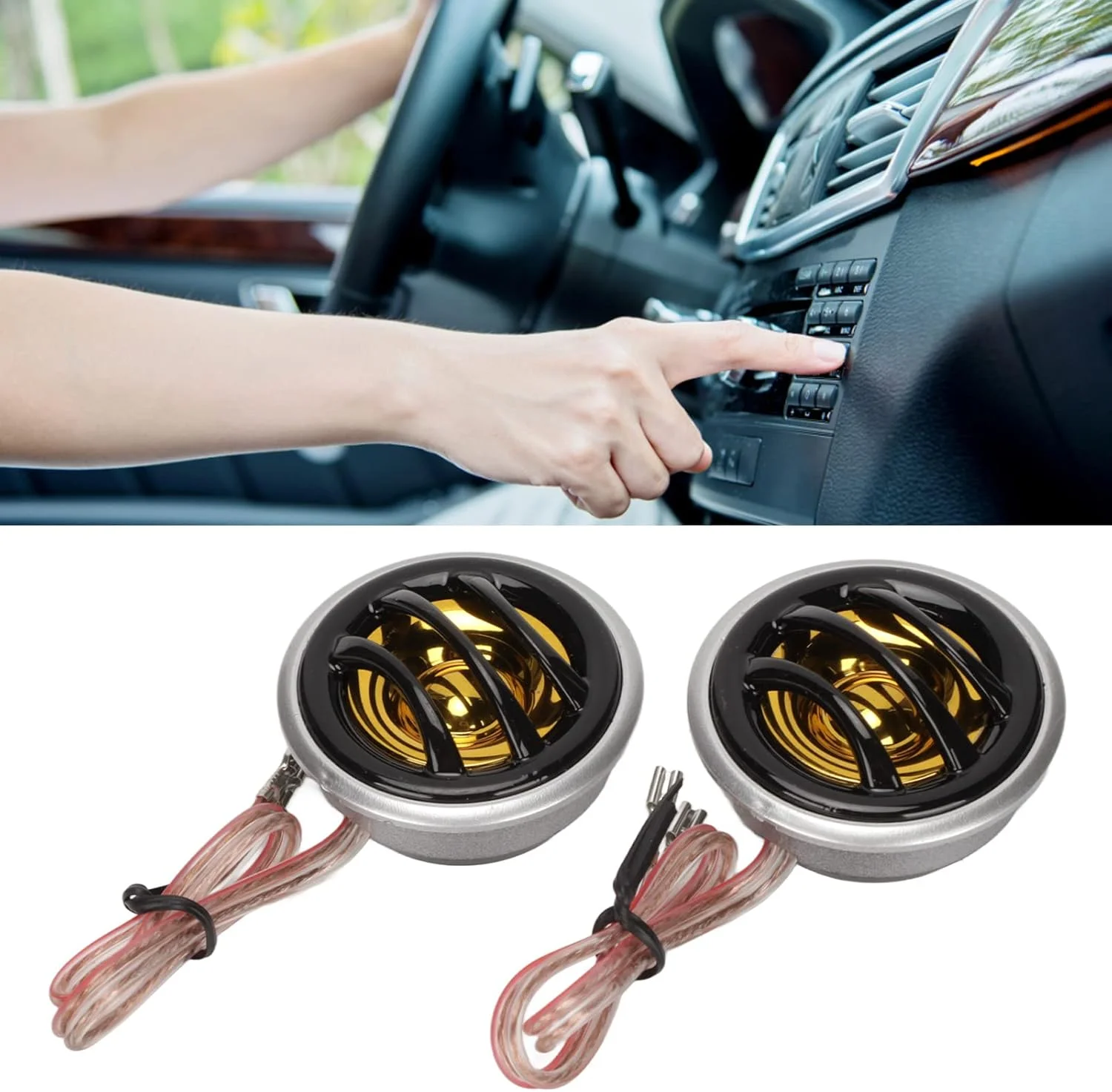 یک جفت بلندگوی خودرو، بلندگوی صوتی استریو با زیر و بم بالا 150 واتی، حساسیت بالا، تیوتر بلندگوی خودروی جهانی 150 واتی برای سیستم صوتی خودرو یک جفت بلندگوی خودرو، بلندگوی صوتی استریو با زیر و بم بالا 150 واتی، حساسیت بالا، تیوتر بلندگوی خودروی جهانی 150 واتی برای سیستم صوتی خودرو