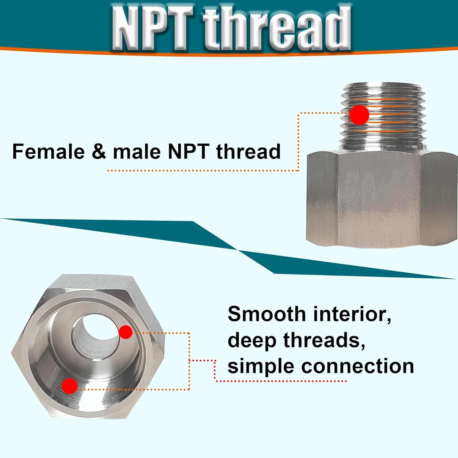 تبدیل کاهنده 3/8 اینچ نر به 1/2 اینچ ماده، اتصال دهنده لوله کاهنده فولاد ضد زنگ 304، اتصالات لوله کاهنده 1/2 اینچ NPT ماده X 3/8 اینچ NPT نر (1/2 ماده X 3/8 نر) تبدیل کاهنده 3/8 اینچ نر به 1/2 اینچ ماده، اتصال دهنده لوله کاهنده فولاد ضد زنگ 304، اتصالات لوله کاهنده 1/2 اینچ NPT ماده X 3/8 اینچ NPT نر (1/2 ماده X 3/8 نر)
