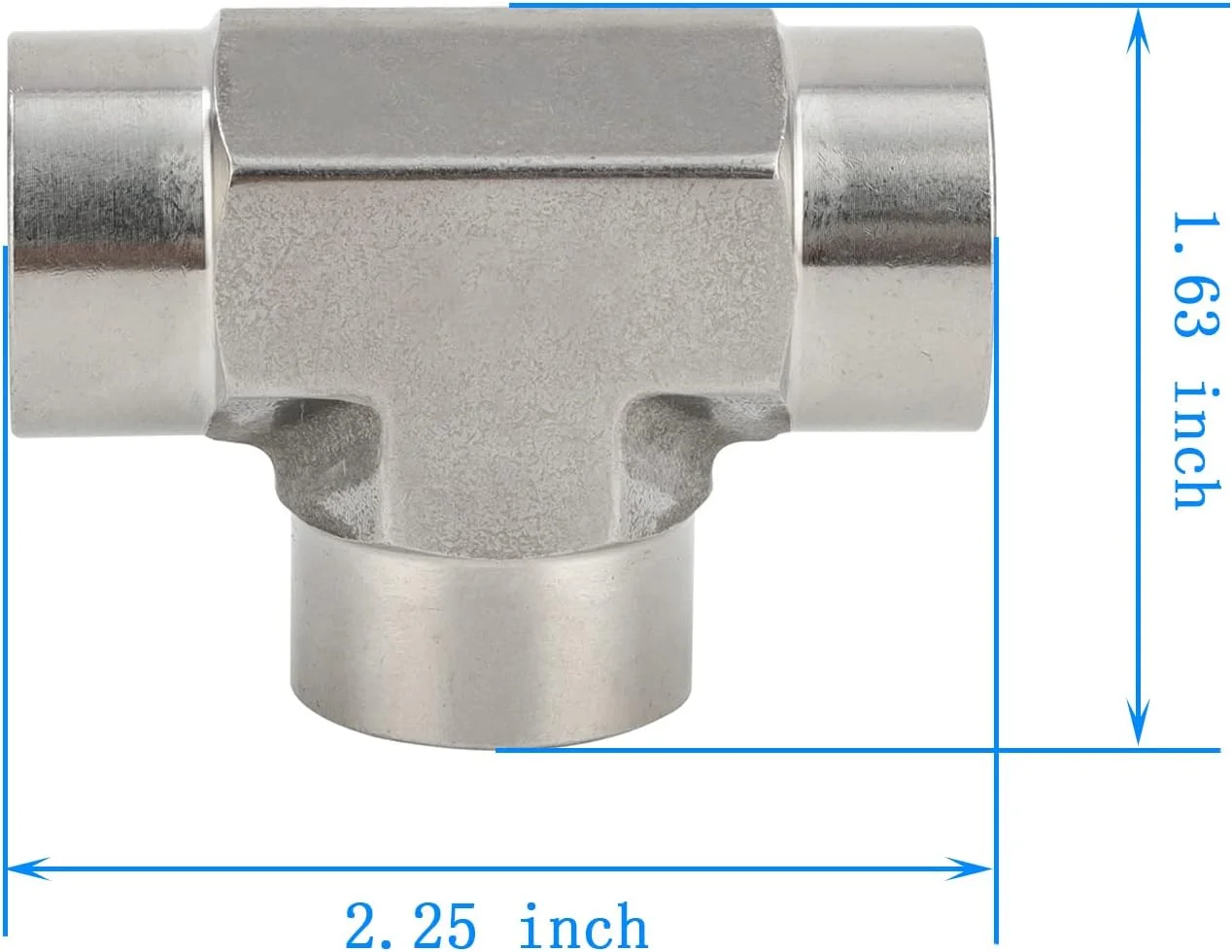 اتصالات لوله استیل 304 Metalwork، سه راهی فورج، 3/8 اینچ NPT مادگی x 3/8 اینچ NPT مادگی x 3/8 اینچ NPT مادگی، 1 عدد اتصالات لوله استیل 304 Metalwork، سه راهی فورج، 3/8 اینچ NPT مادگی x 3/8 اینچ NPT مادگی x 3/8 اینچ NPT مادگی، 1 عدد