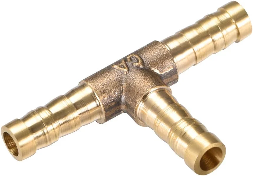 اتصال شیلنگ برنجی خاری 6 میلیمتری یا 1/4 اینچی، سه راهی T شکل، اتصالات شیلنگ خاری هوا، گاز، آب، سوخت، اتصال دهنده تی، 2 عدد اتصال شیلنگ برنجی خاری 6 میلیمتری یا 1/4 اینچی، سه راهی T شکل، اتصالات شیلنگ خاری هوا، گاز، آب، سوخت، اتصال دهنده تی، 2 عدد