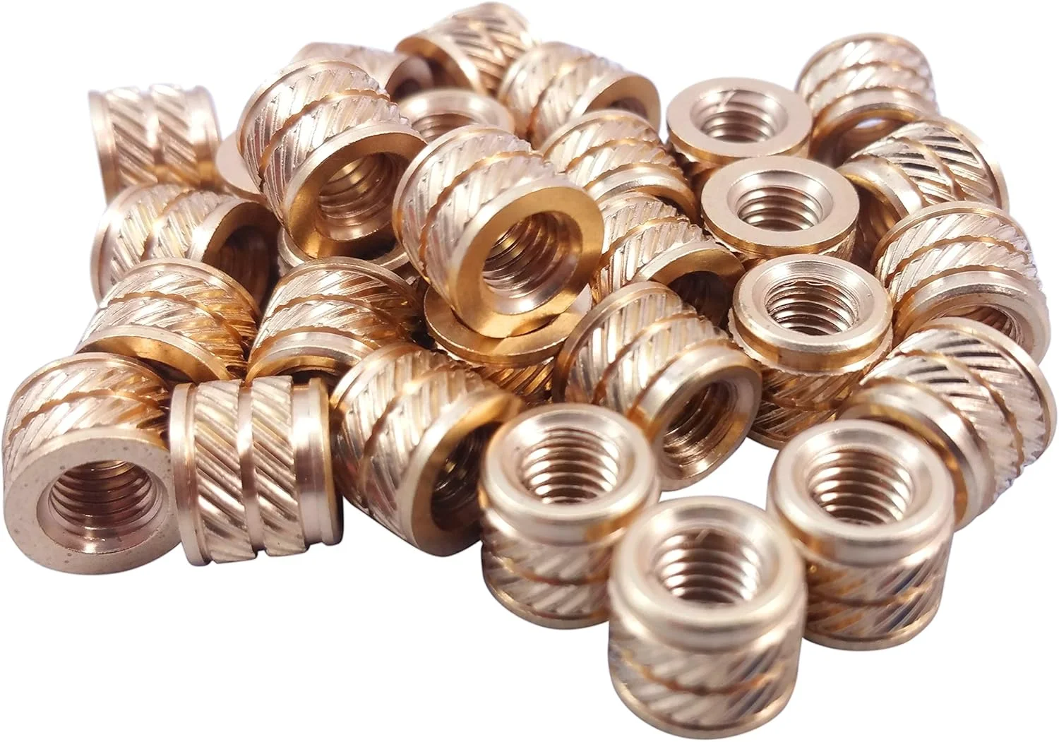 [initeq] درج های حرارتی رزوه دار M6-1.0 برای چاپ سه بعدی (20 عدد، کوتاه)