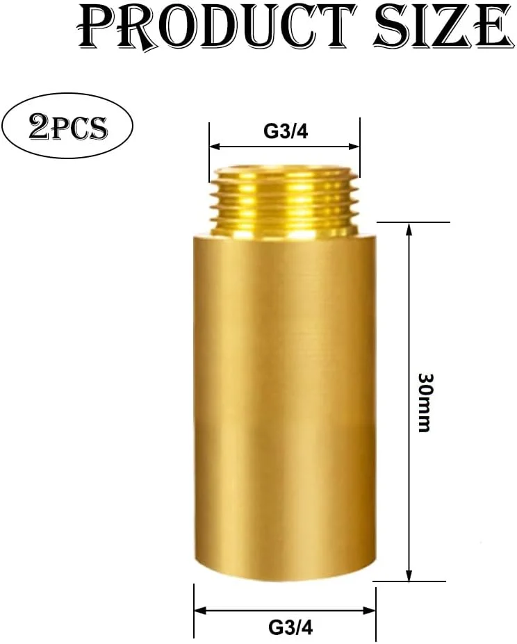 افزایش دهنده شیر برنجی 3/4 اینچ در 30 میلی متر، افزایش دهنده رزوه DN20، 3/4 اینچ مادگی در 3/4 اینچ نری، اتصالات افزایش دهنده برنجی 30 میلی متری، افزایش دهنده اتصال برای آب آشامیدنی و نصب گرمایش افزایش دهنده شیر برنجی 3/4 اینچ در 30 میلی متر، افزایش دهنده رزوه DN20، 3/4 اینچ مادگی در 3/4 اینچ نری، اتصالات افزایش دهنده برنجی 30 میلی متری، افزایش دهنده اتصال برای آب آشامیدنی و نصب گرمایش