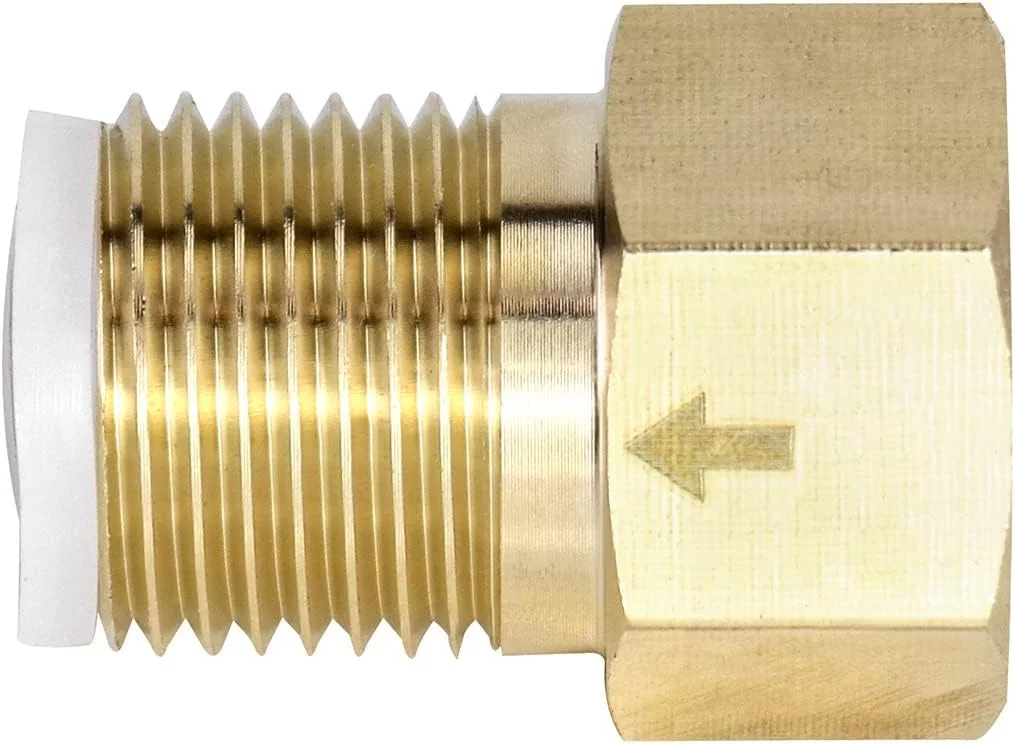 شیر یک طرفه برنجی QWORK، 2 عددی، 1/2 اینچ مادگی به 1/2 اینچ نری شیر یک طرفه برنجی QWORK، 2 عددی، 1/2 اینچ مادگی به 1/2 اینچ نری