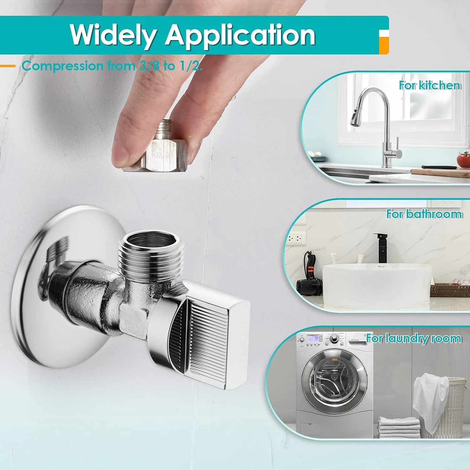 تبدیل 1/2 به 3/8 اینچ کیکیمپرو، تبدیل کننده 3/8 مادگی به 1/2 نری، اتصالات شیلنگ خط لوله آب، اتصالات فشاری برنجی، 2 عدد تبدیل 1/2 به 3/8 اینچ کیکیمپرو، تبدیل کننده 3/8 مادگی به 1/2 نری، اتصالات شیلنگ خط لوله آب، اتصالات فشاری برنجی، 2 عدد