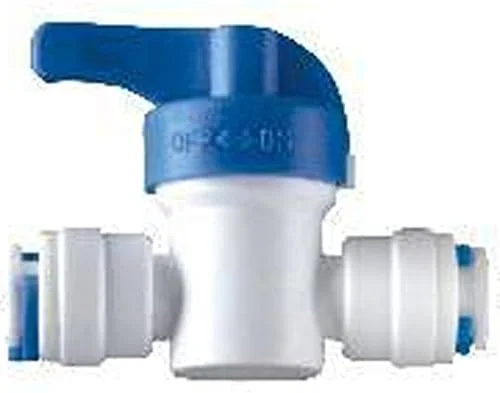 Realgoal 1/4 Inch x 1/4 Inch Tube Ball Valve Quick Connect Shut Off Quick Connector Tube Push Fittings for RO Water Reverse Osmosis Pure Filter System(Pack of 2) Realgoal 1/4 Inch x 1/4 Inch Tube Ball Valve Quick Connect Shut Off Quick Connector Tube Push Fittings for RO Water Reverse Osmosis Pure Filter System(Pack of 2)