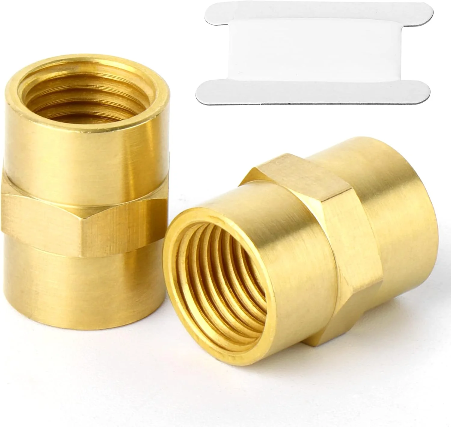 اتصالات لوله برنجی TAISHER، آداپتور کاهنده، لوله مادگی 3/8 اینچ به لوله مادگی 3/8 اینچ (5 عدد) اتصالات لوله برنجی TAISHER، آداپتور کاهنده، لوله مادگی 3/8 اینچ به لوله مادگی 3/8 اینچ (5 عدد)