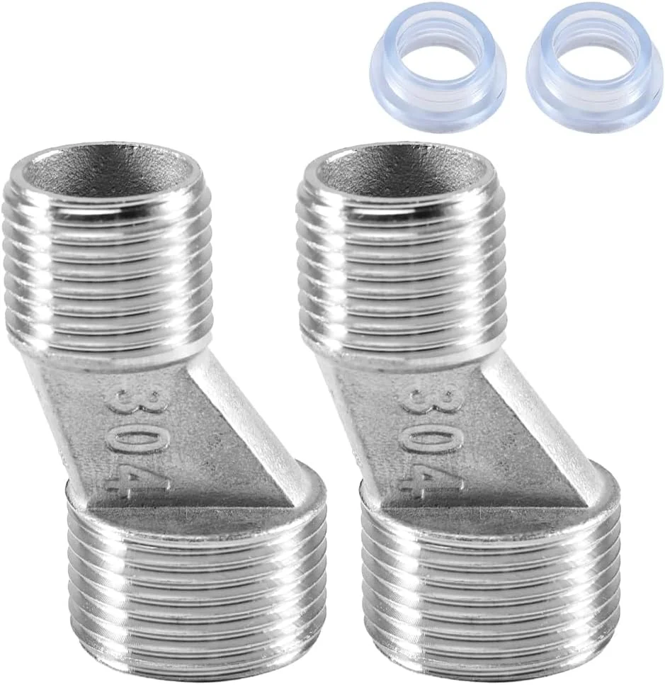 آداپتور اتصال S بیتفیک، 2 عددی، رزوه نر 3/4 اینچ در 1/2 اینچ، اتصال دهنده استیل ضد زنگ غیر هم مرکز برای اتصالات دیواری، جابجایی 10 میلی متر، رزوه نر 3/4 اینچ در رزوه نر 1/2 اینچ آداپتور اتصال S بیتفیک، 2 عددی، رزوه نر 3/4 اینچ در 1/2 اینچ، اتصال دهنده استیل ضد زنگ غیر هم مرکز برای اتصالات دیواری، جابجایی 10 میلی متر، رزوه نر 3/4 اینچ در رزوه نر 1/2 اینچ