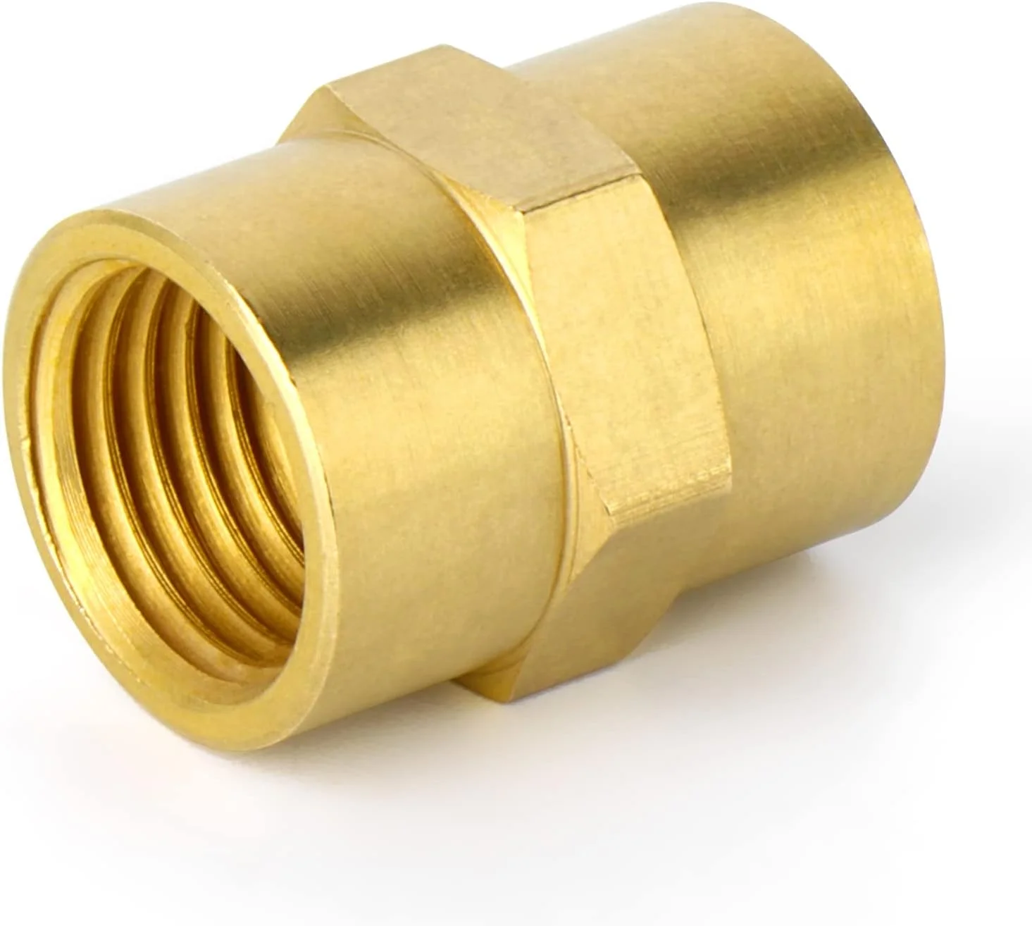 اتصالات لوله برنجی TAISHER، آداپتور کاهنده، لوله مادگی 3/8 اینچ به لوله مادگی 3/8 اینچ (5 عدد) اتصالات لوله برنجی TAISHER، آداپتور کاهنده، لوله مادگی 3/8 اینچ به لوله مادگی 3/8 اینچ (5 عدد)