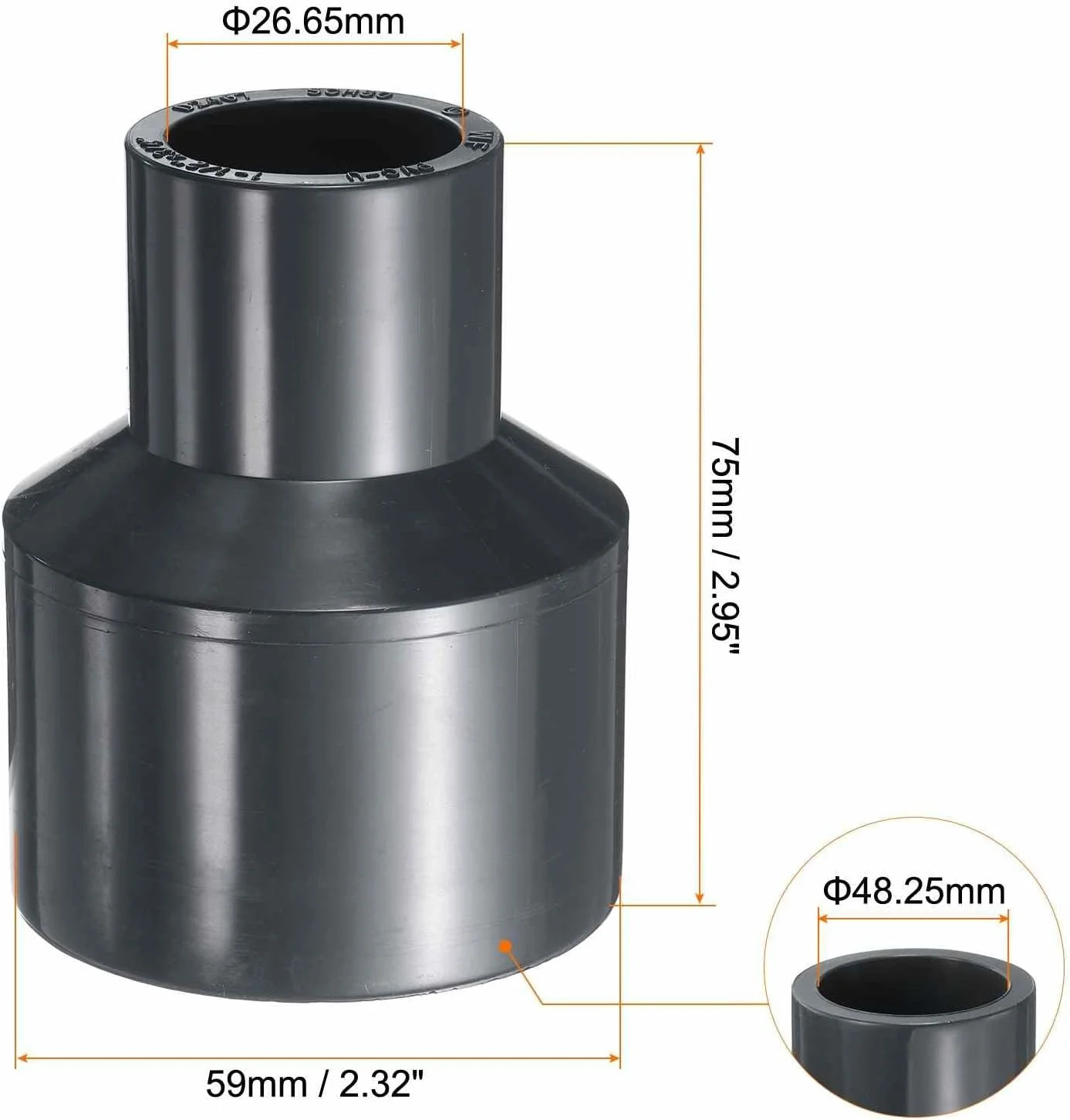اتصال کاهنده PVC هارفینگتون 1-1/2 x 3/4 اینچ، آداپتور اتصالات لوله کاهنده/افزاینده، کاهنده مجرای DWV برای لوله کشی فاضلاب، لوله تخلیه، لوازم آب، ساخت باغ اتصال کاهنده PVC هارفینگتون 1-1/2 x 3/4 اینچ، آداپتور اتصالات لوله کاهنده/افزاینده، کاهنده مجرای DWV برای لوله کشی فاضلاب، لوله تخلیه، لوازم آب، ساخت باغ