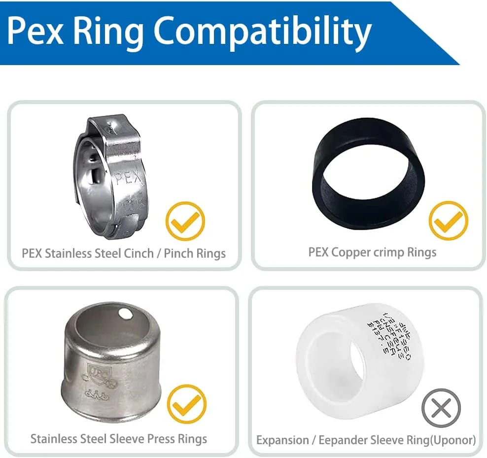 هوشینگ 10 عدد پلاک Pex 3/4 اینچ درپوش انتهایی اتصالات لوله پرسی برنجی