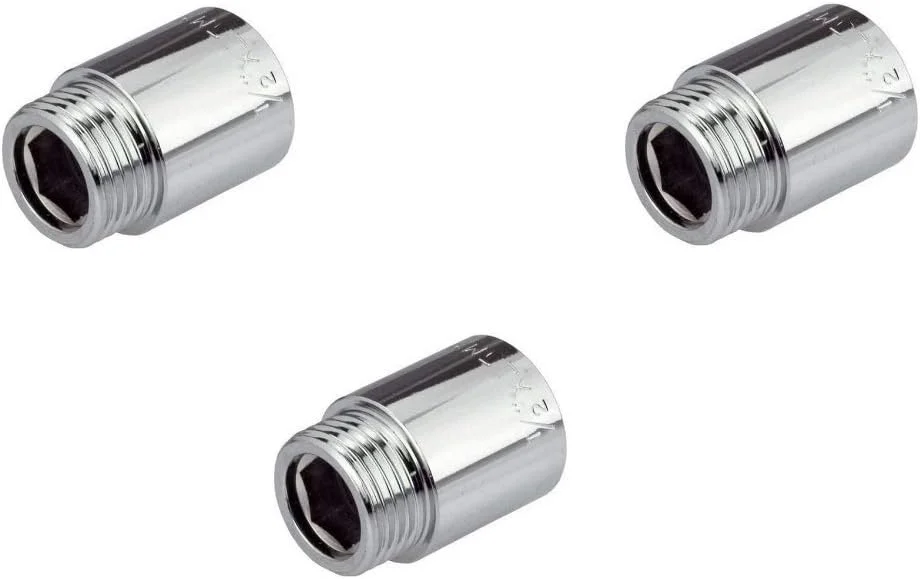 رابط افزایش ارتفاع کروم رویال اپکس، نر به ماده، 1/2 اینچ، استاندارد لوله بریتانیا (BSP)، سایزهای مختلف برای لوله افزایش ارتفاع که امکان افزایش ارتفاع هر اتصالی را فراهم می کند - بسته 3 عددی (1/2x25MM) رابط افزایش ارتفاع کروم رویال اپکس، نر به ماده، 1/2 اینچ، استاندارد لوله بریتانیا (BSP)، سایزهای مختلف برای لوله افزایش ارتفاع که امکان افزایش ارتفاع هر اتصالی را فراهم می کند - بسته 3 عددی (1/2x25MM)