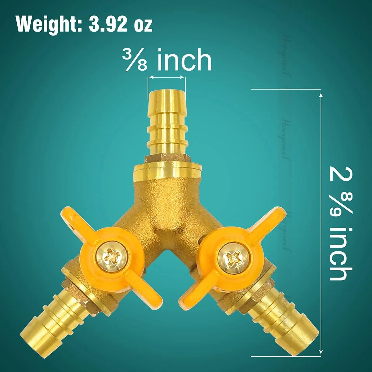 شیر توپی قطع و وصل سه راهی برنجی Horiznext با خار 3/8 اینچ O.D. برای شیلنگ گاز پروپان، هوا، آب، پی وی سی، پکس، لوله های باغبانی، خط سوخت، اتصال تقسیم کننده تی شیر توپی قطع و وصل سه راهی برنجی Horiznext با خار 3/8 اینچ O.D. برای شیلنگ گاز پروپان، هوا، آب، پی وی سی، پکس، لوله های باغبانی، خط سوخت، اتصال تقسیم کننده تی