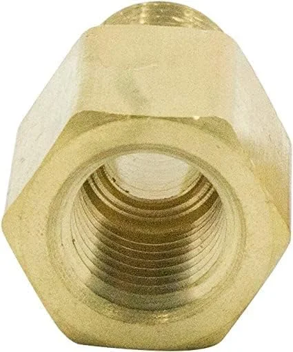 اتصالات لوله برنجی AQSON، تبدیل 3/8 اینچ NPT مادگی به 1/4 اینچ NPT نری کاهنده (بسته 2 عددی) اتصالات لوله برنجی AQSON، تبدیل 3/8 اینچ NPT مادگی به 1/4 اینچ NPT نری کاهنده (بسته 2 عددی)