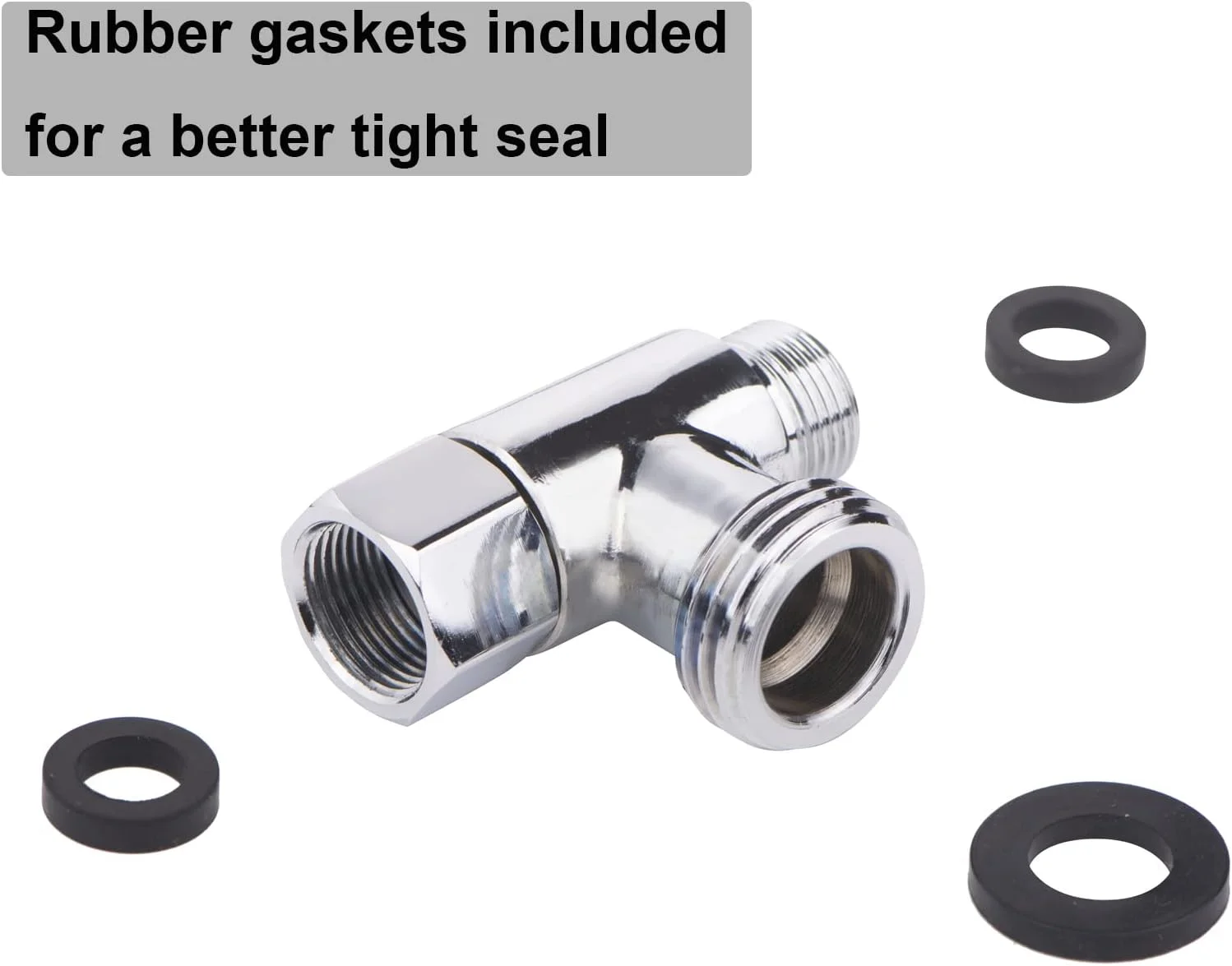 اتصال سه راهی برنجی Tsinghwang، سایز 3/8 اینچ در 1/2 اینچ، اتصال دهنده خط آب 3/8 اینچ، شیر T، روکش نیکل برس خورده (تک) اتصال سه راهی برنجی Tsinghwang، سایز 3/8 اینچ در 1/2 اینچ، اتصال دهنده خط آب 3/8 اینچ، شیر T، روکش نیکل برس خورده (تک)