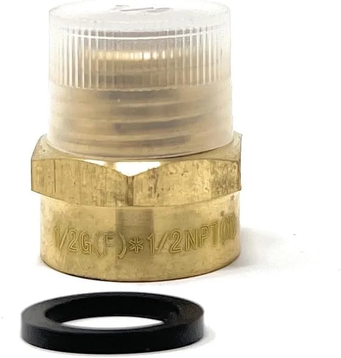 اتصال تبدیل رزوه نر G 1/2 اینچ به رزوه ماده NPT 1/2 اینچ