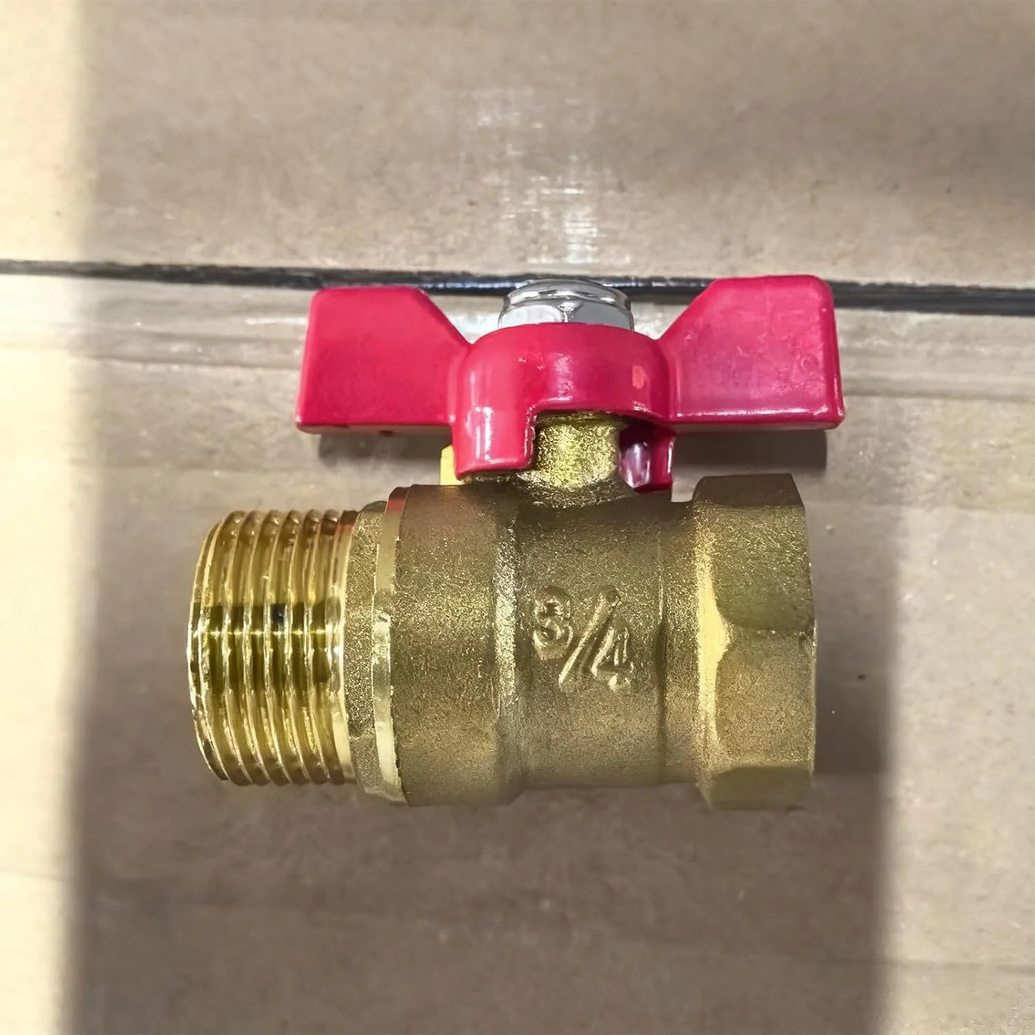 شیر توپی، Liuer بسته 2 عددی شیر توپی برنجی 3/4 اینچ با دسته بال قرمز، رزوه های نر/ماده برای لوله های تامین آب، شیرها و لوله های آب شیر توپی، Liuer بسته 2 عددی شیر توپی برنجی 3/4 اینچ با دسته بال قرمز، رزوه های نر/ماده برای لوله های تامین آب، شیرها و لوله های آب