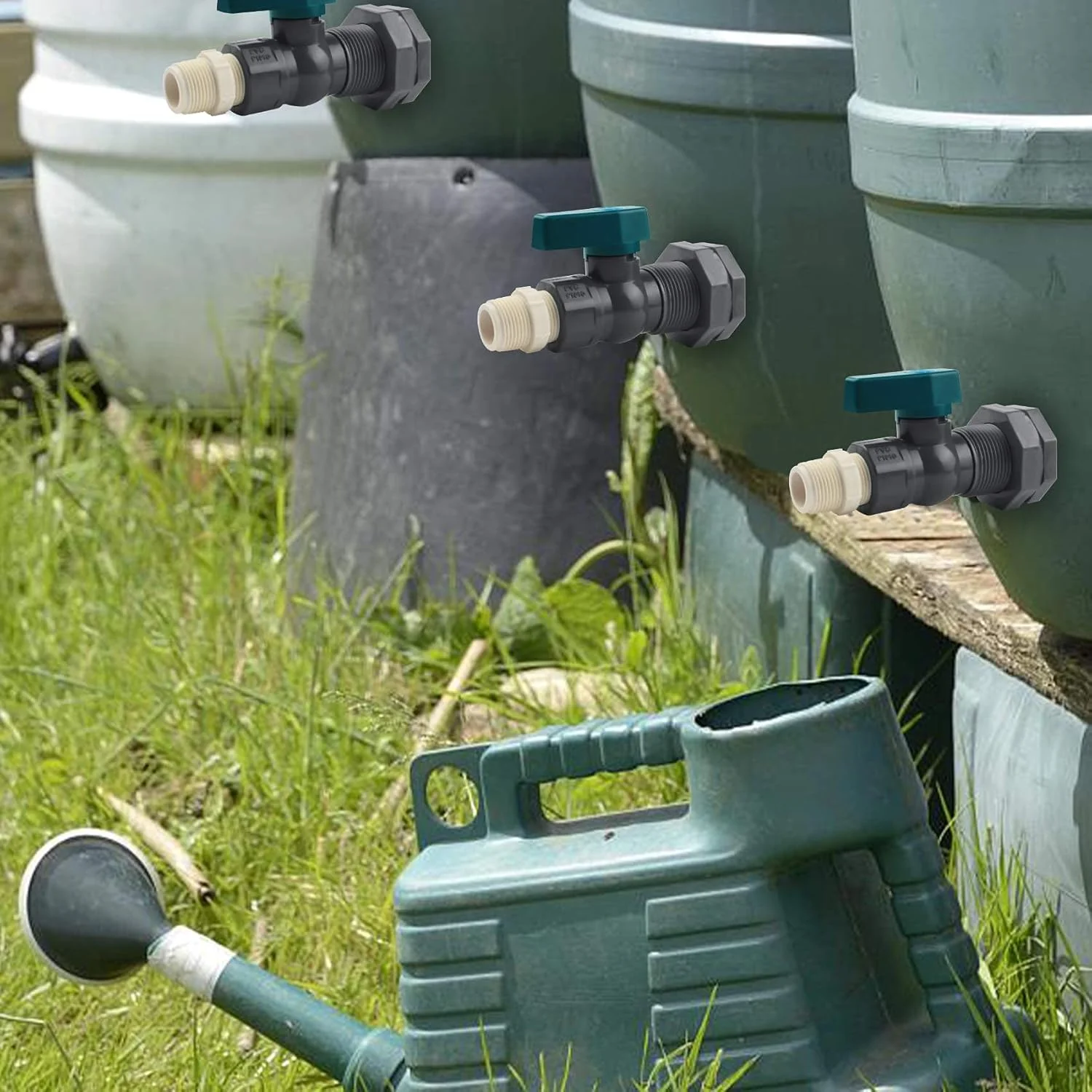 کیت انشعاب بشکه باران FDTY، کیت شیر بشکه باران PVC، شیر 3/4 اینچی بشکه باران با اتصالات فلهای و آداپتور شلنگ برای آکواریومها، مخازن آب، استخرها، وانها، بشکههای باغ کیت انشعاب بشکه باران FDTY، کیت شیر بشکه باران PVC، شیر 3/4 اینچی بشکه باران با اتصالات فلهای و آداپتور شلنگ برای آکواریومها، مخازن آب، استخرها، وانها، بشکههای باغ