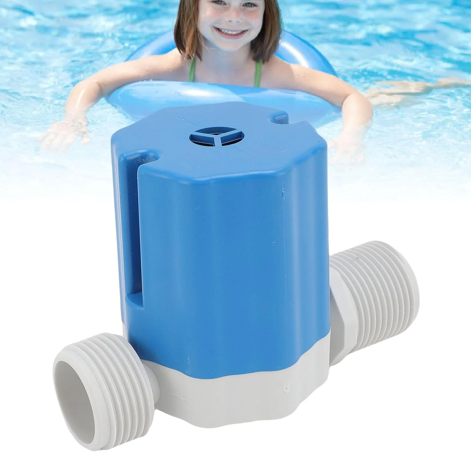 شیر کنترل اتوماتیک سطح آب Fockety، شیر شناور آب با رزوه 1 اینچی نایلونی با کنترل کاملاً اتوماتیک سطح آب، برای مخازن آب، استخرهای شنا، سیستم های خورشیدی (ورودی جانبی)