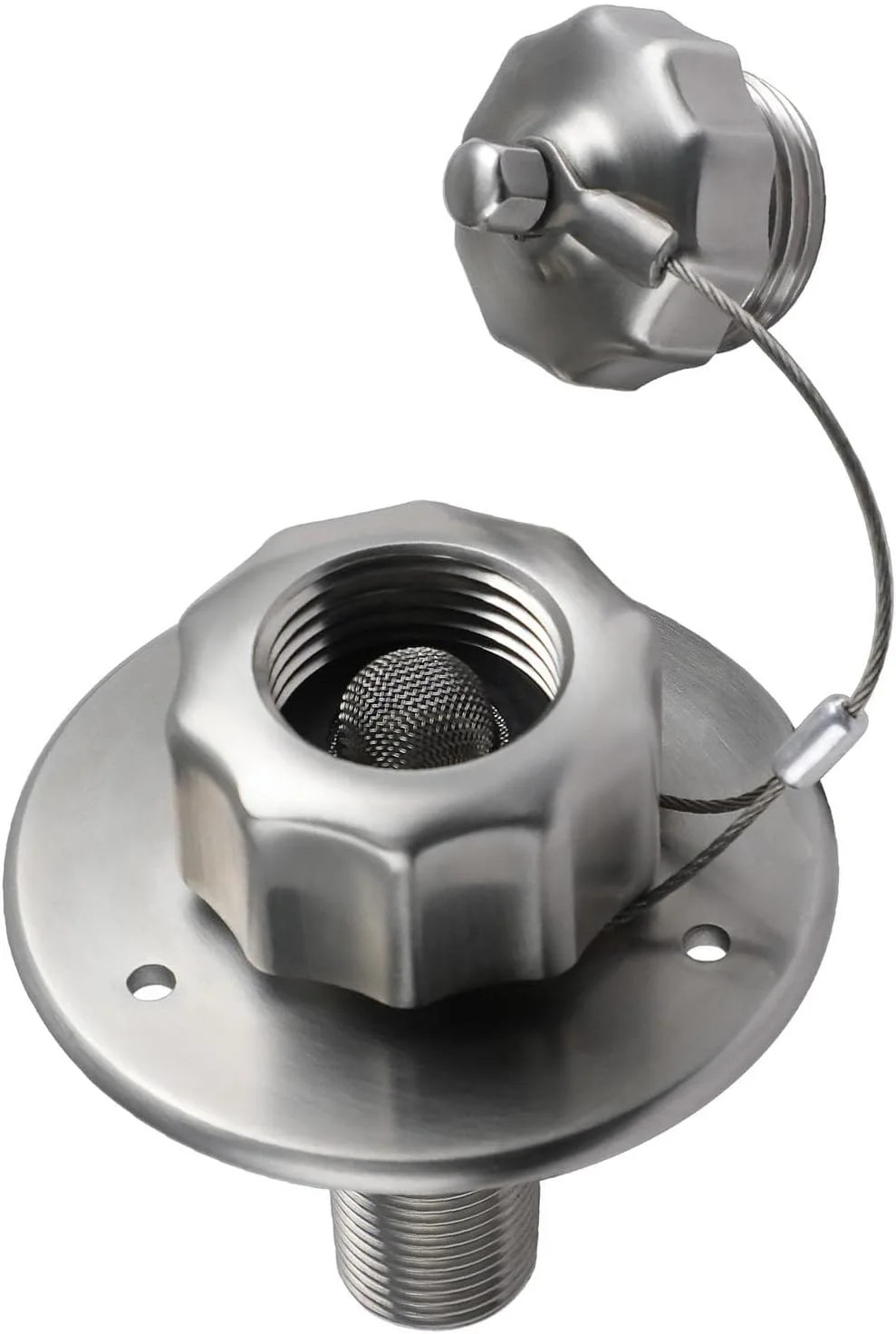 ورودی آب RV جایگزین Tnfeeon، فولاد ضد زنگ با پوشش ضد گرد و غبار و شیر یک طرفه، فلنج 3 اینچی برای RV و تریلر ورودی آب RV جایگزین Tnfeeon، فولاد ضد زنگ با پوشش ضد گرد و غبار و شیر یک طرفه، فلنج 3 اینچی برای RV و تریلر