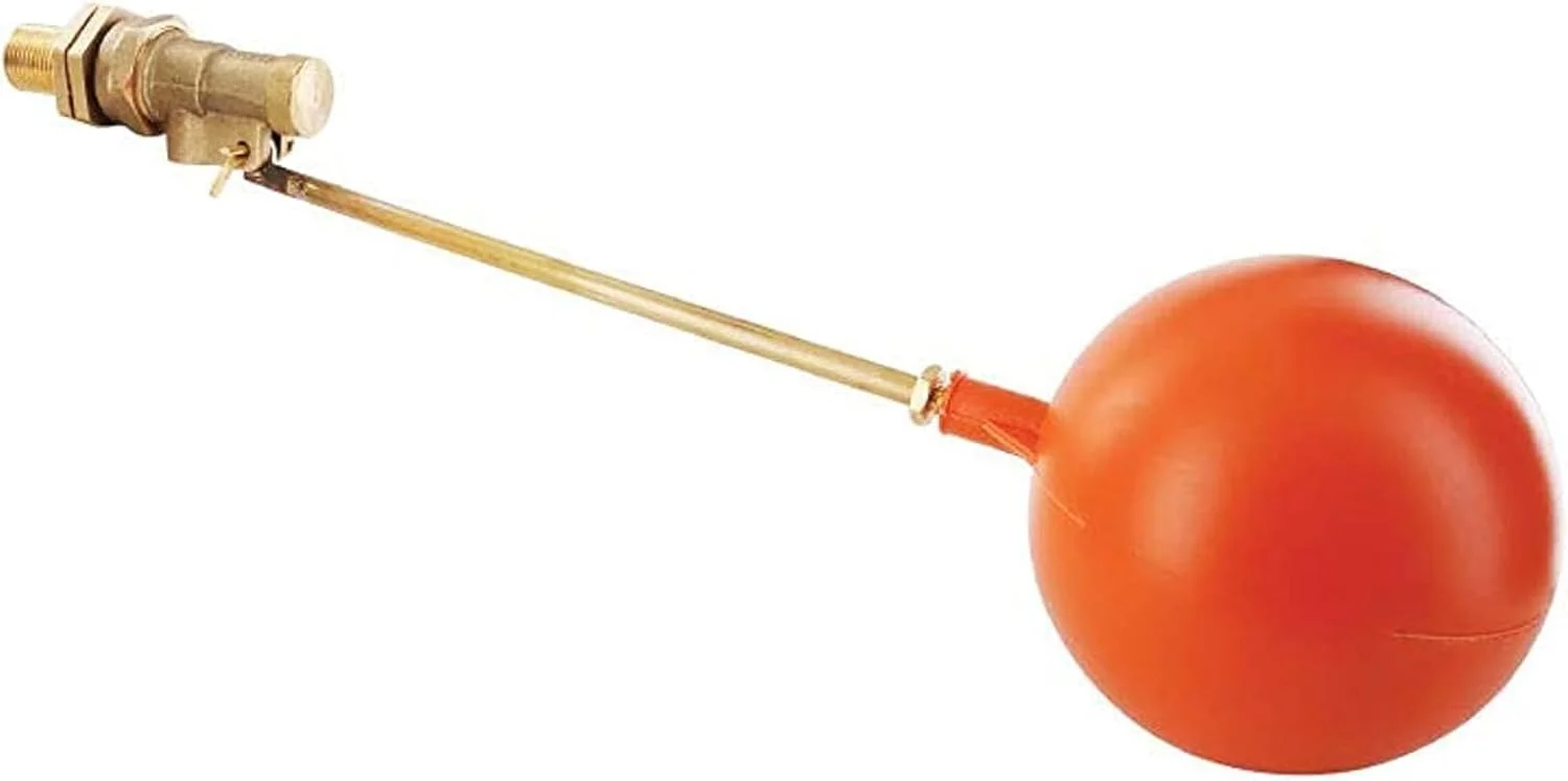 شیر شناور برنجی پگلر HITEX با توپ پلاستیکی | شیر کنترل سطح آب سنگین | شیر لوله کشی قابل اعتماد برای مخازن، سیستم های صنعتی و ذخیره آب خانگی (3/4 اینچ) شیر شناور برنجی پگلر HITEX با توپ پلاستیکی | شیر کنترل سطح آب سنگین | شیر لوله کشی قابل اعتماد برای مخازن، سیستم های صنعتی و ذخیره آب خانگی (3/4 اینچ)