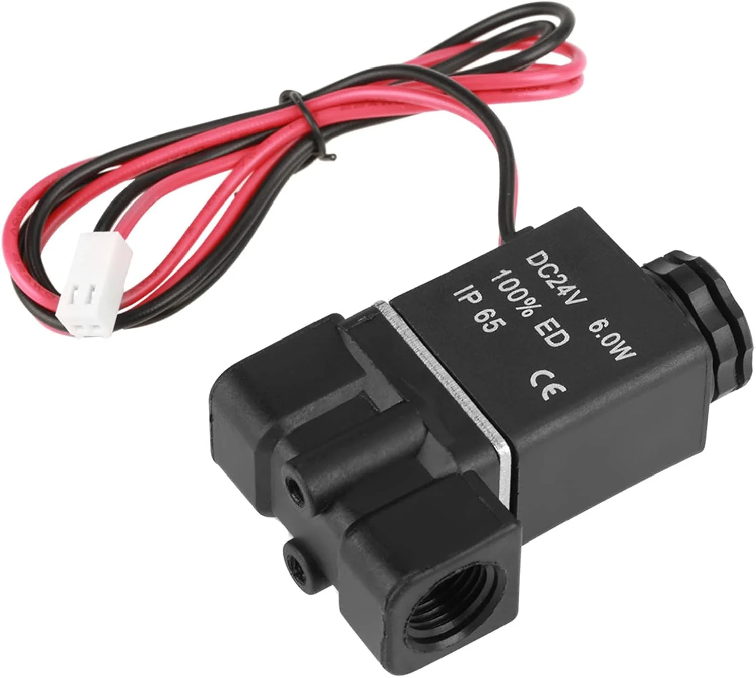 شیر برقی پلاستیکی با دقت بالا DC24V PT 1/4 WATER PATTERN مناسب برای مصارف صنعتی