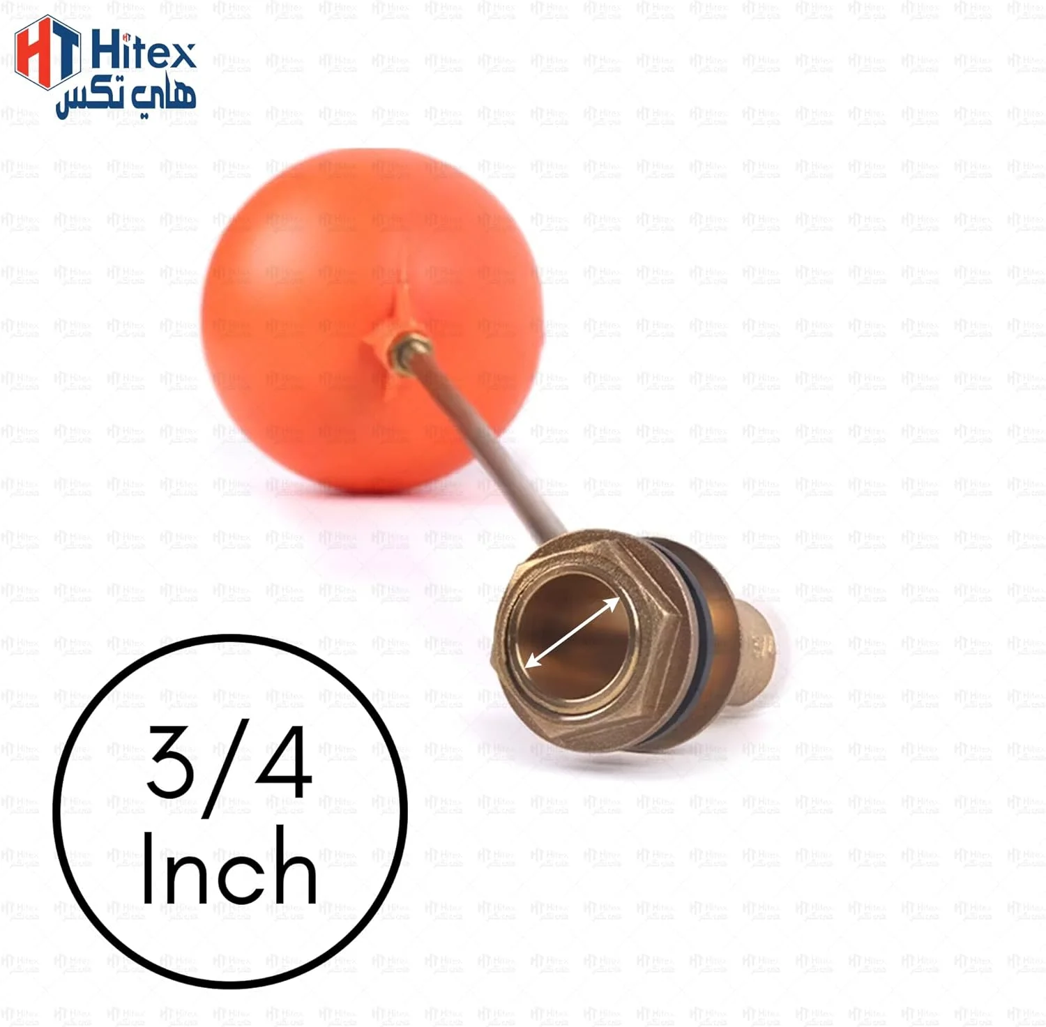 شیر شناور برنجی پگلر HITEX با توپ پلاستیکی | شیر کنترل سطح آب سنگین | شیر لوله کشی قابل اعتماد برای مخازن، سیستم های صنعتی و ذخیره آب خانگی (3/4 اینچ) شیر شناور برنجی پگلر HITEX با توپ پلاستیکی | شیر کنترل سطح آب سنگین | شیر لوله کشی قابل اعتماد برای مخازن، سیستم های صنعتی و ذخیره آب خانگی (3/4 اینچ)