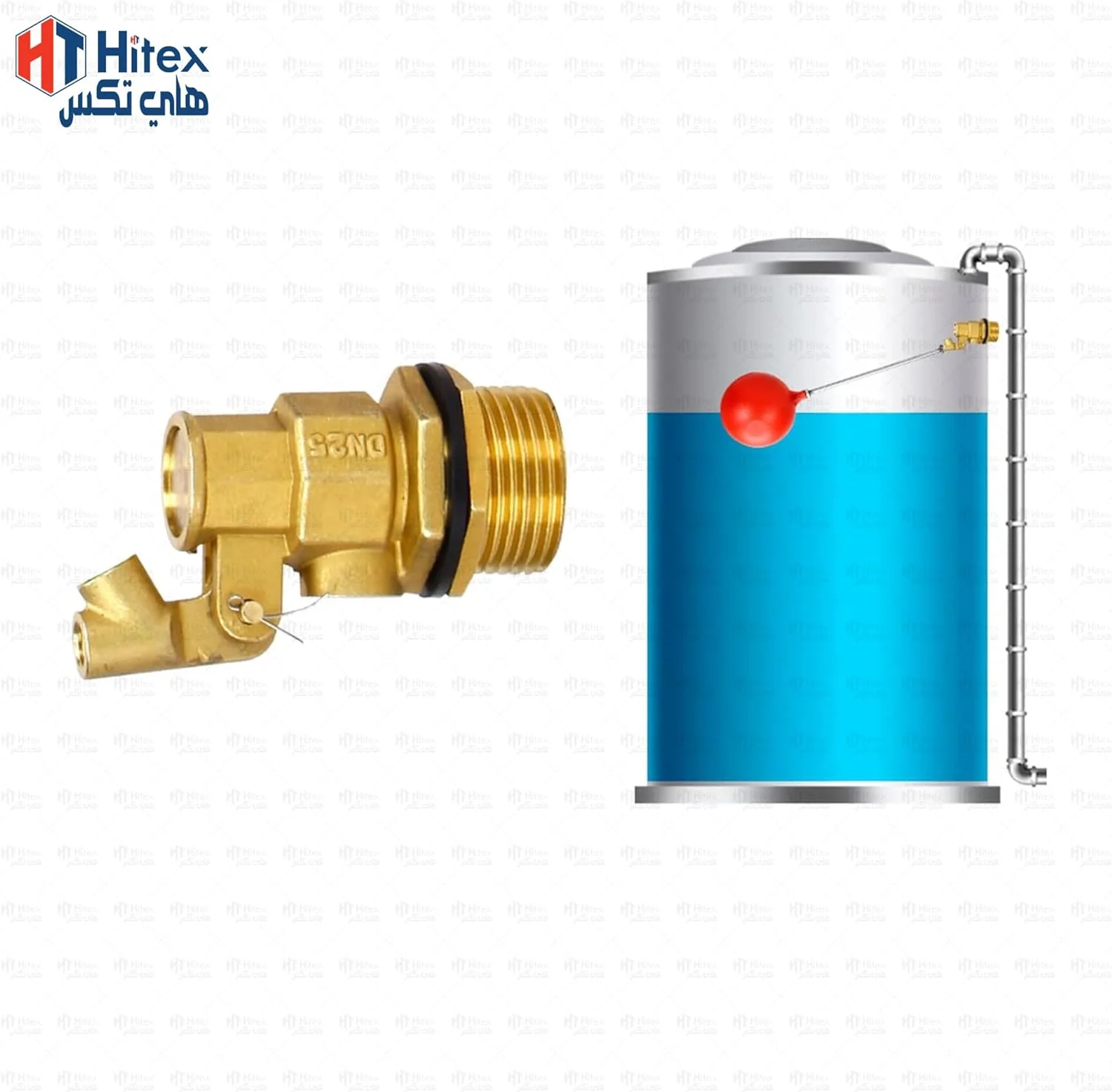 شیر شناور برنجی پگلر HITEX با توپ پلاستیکی | شیر کنترل سطح آب سنگین | شیر لوله کشی قابل اعتماد برای مخازن، سیستم های صنعتی و ذخیره آب خانگی (3/4 اینچ) شیر شناور برنجی پگلر HITEX با توپ پلاستیکی | شیر کنترل سطح آب سنگین | شیر لوله کشی قابل اعتماد برای مخازن، سیستم های صنعتی و ذخیره آب خانگی (3/4 اینچ)