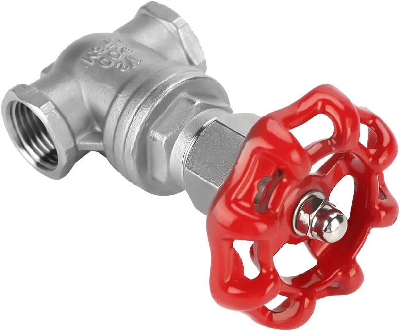 شیر دروازه ای استیل ضد زنگ DN15 BSPP G1/2 شیر کشویی چرخشی آب روغن گاز شیر دروازه ای استیل ضد زنگ DN15 BSPP G1/2 شیر کشویی چرخشی آب روغن گاز