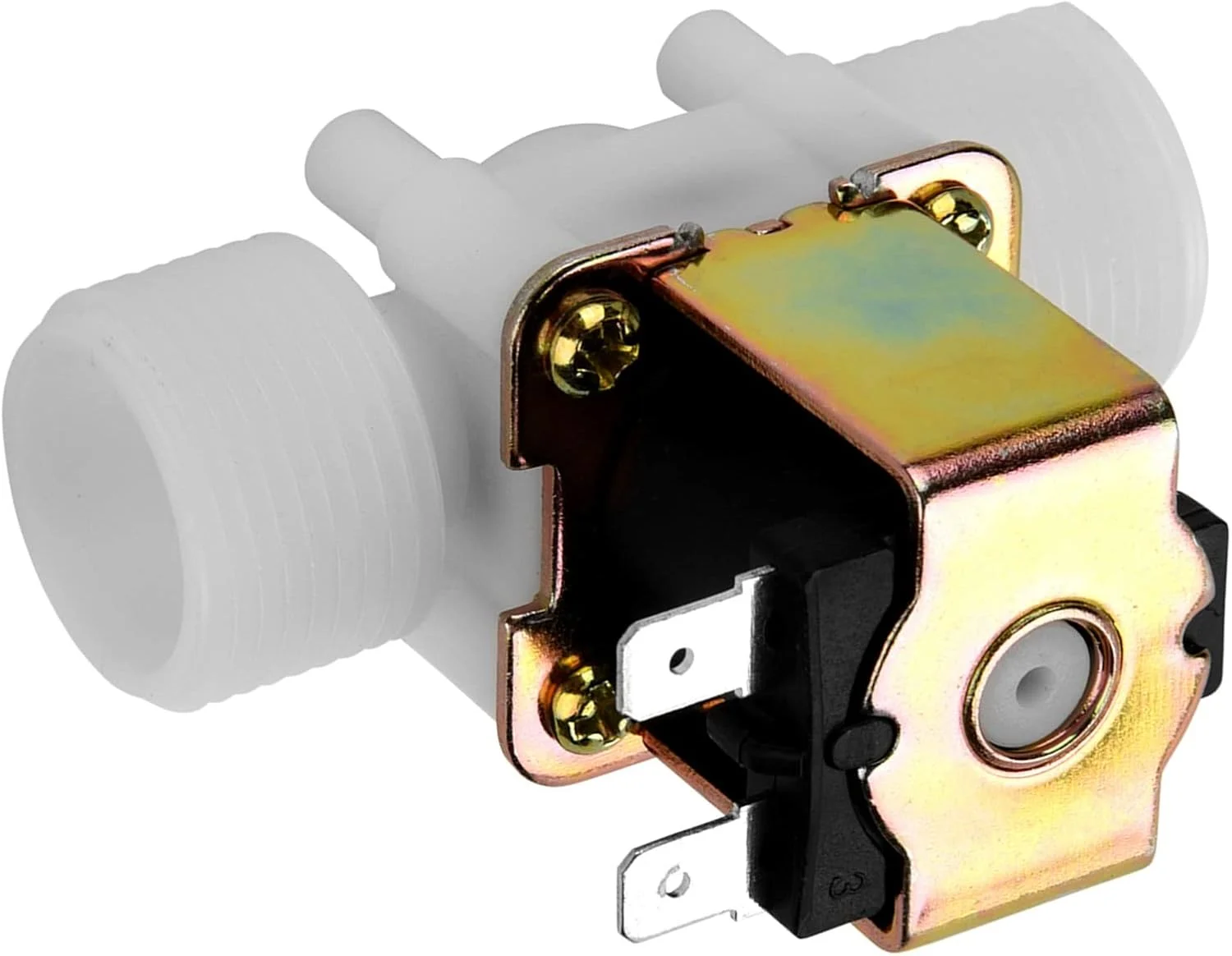 شیر برقی الکتریکی Cryfokt، شیر برقی برنجی نرمال بسته (N/C) مقاوم در برابر رطوبت، DC 12V برای تجهیزات الکتریکی آبگرمکن خورشیدی