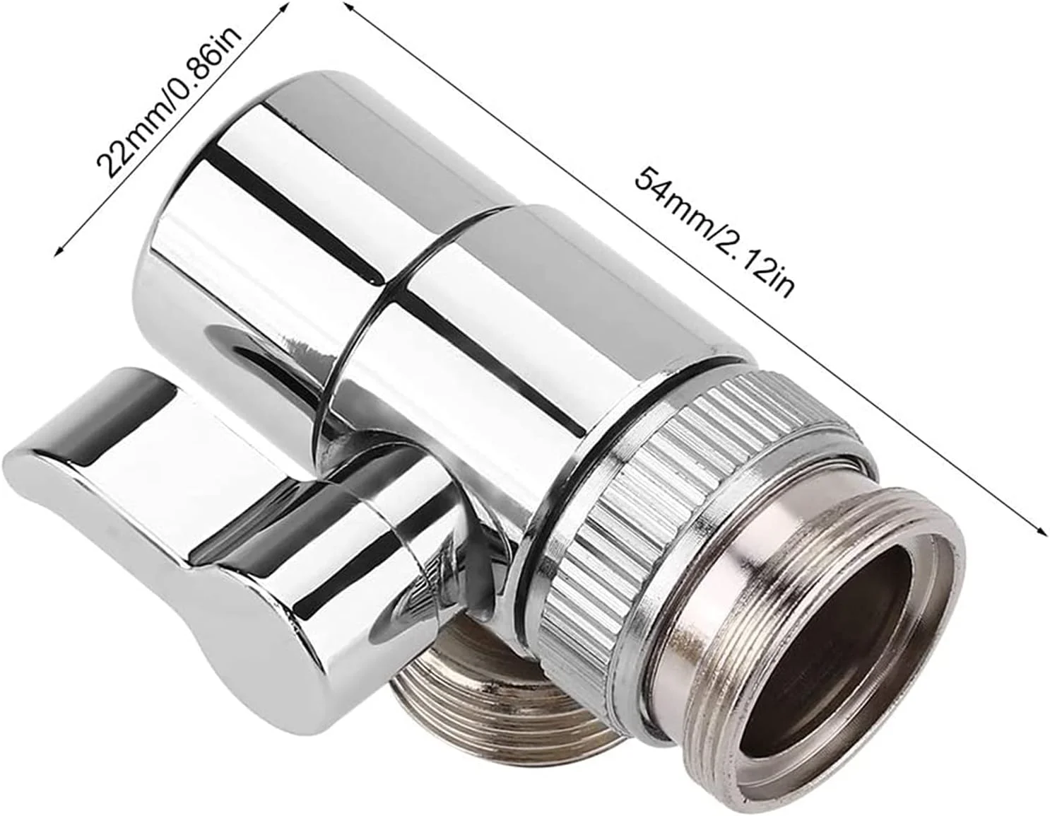 شیر انشعاب برنجی دلفینو، 3 راهی، رزوه بیرونی M24، اتصال G1/2، دارای چرخ دستی ارگونومیک، مناسب برای شلنگ های باغبانی، آبپاش ها، شلنگ و شیرآلات استاندارد