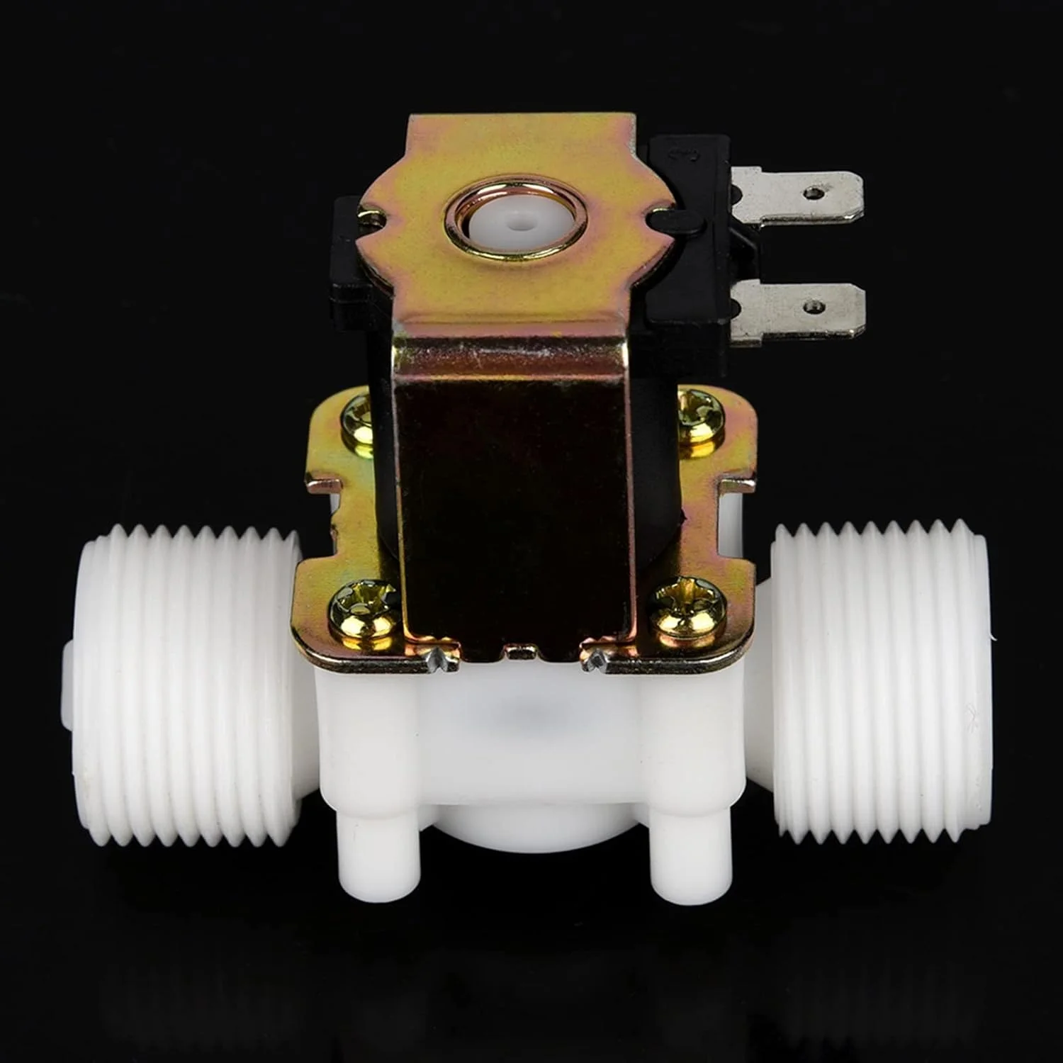 شیر برقی الکتریکی Cryfokt، شیر برقی برنجی نرمال بسته (N/C) مقاوم در برابر رطوبت، DC 12V برای تجهیزات الکتریکی آبگرمکن خورشیدی